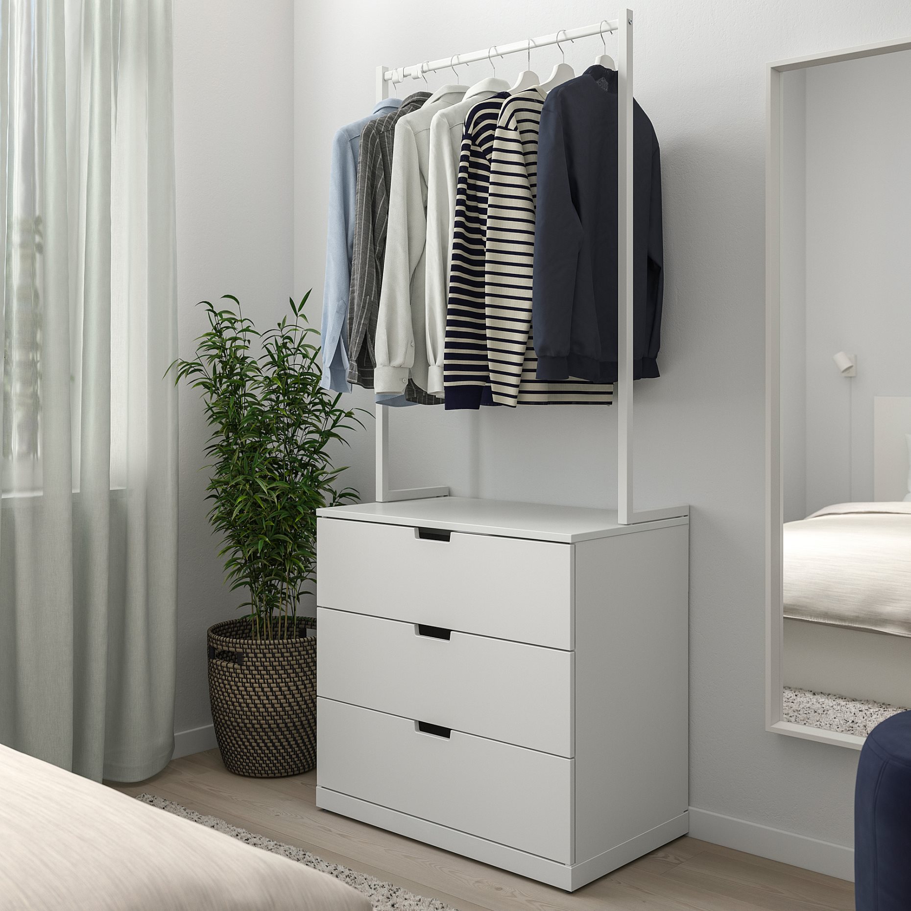 NORDLI, скрин с 3 чекмеджета, 592.952.17