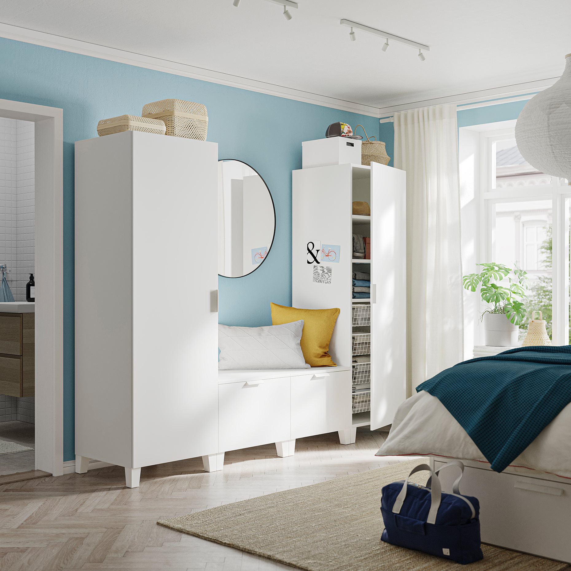 PLATSA, гардероб четирикрилен, 594.371.27