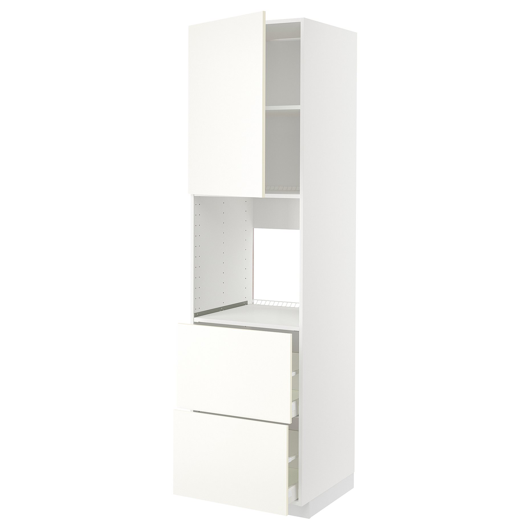 METOD/MAXIMERA, висок шкаф за фурна, чекм./2 чела/2 вис. чекм., 595.074.36