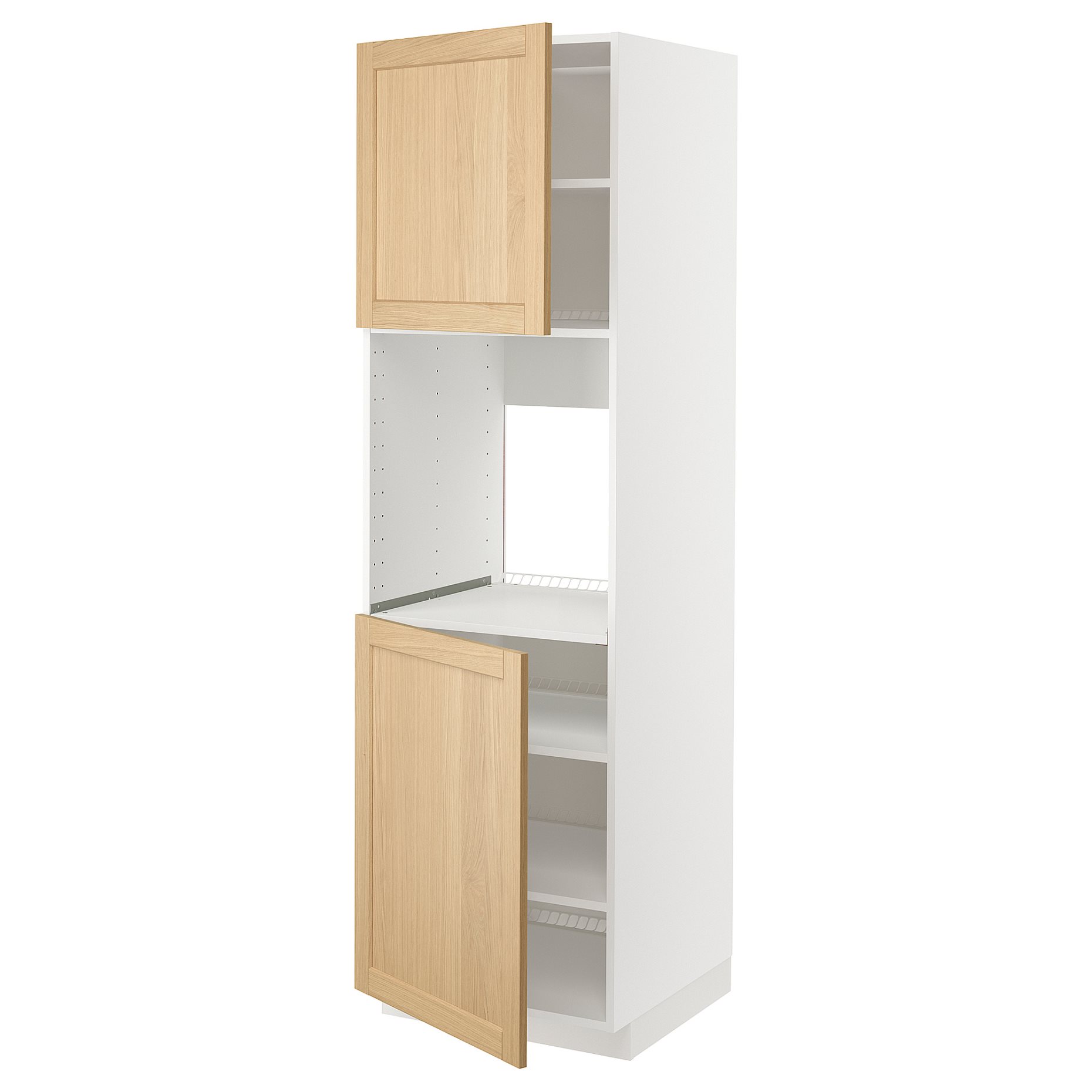 METOD, висок шкаф за фурна с 2 врати/рафт, 595.094.40