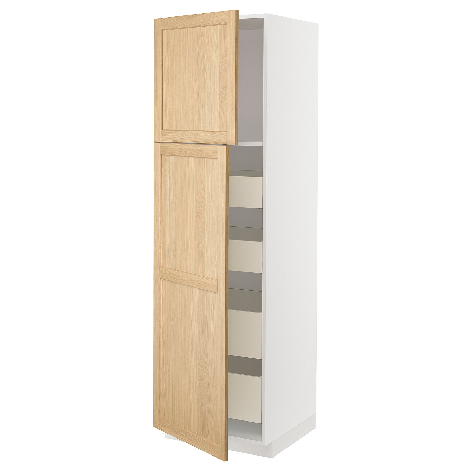 METOD/MAXIMERA, висок шкаф с 2 врати/4 чекмеджета, 595.094.97