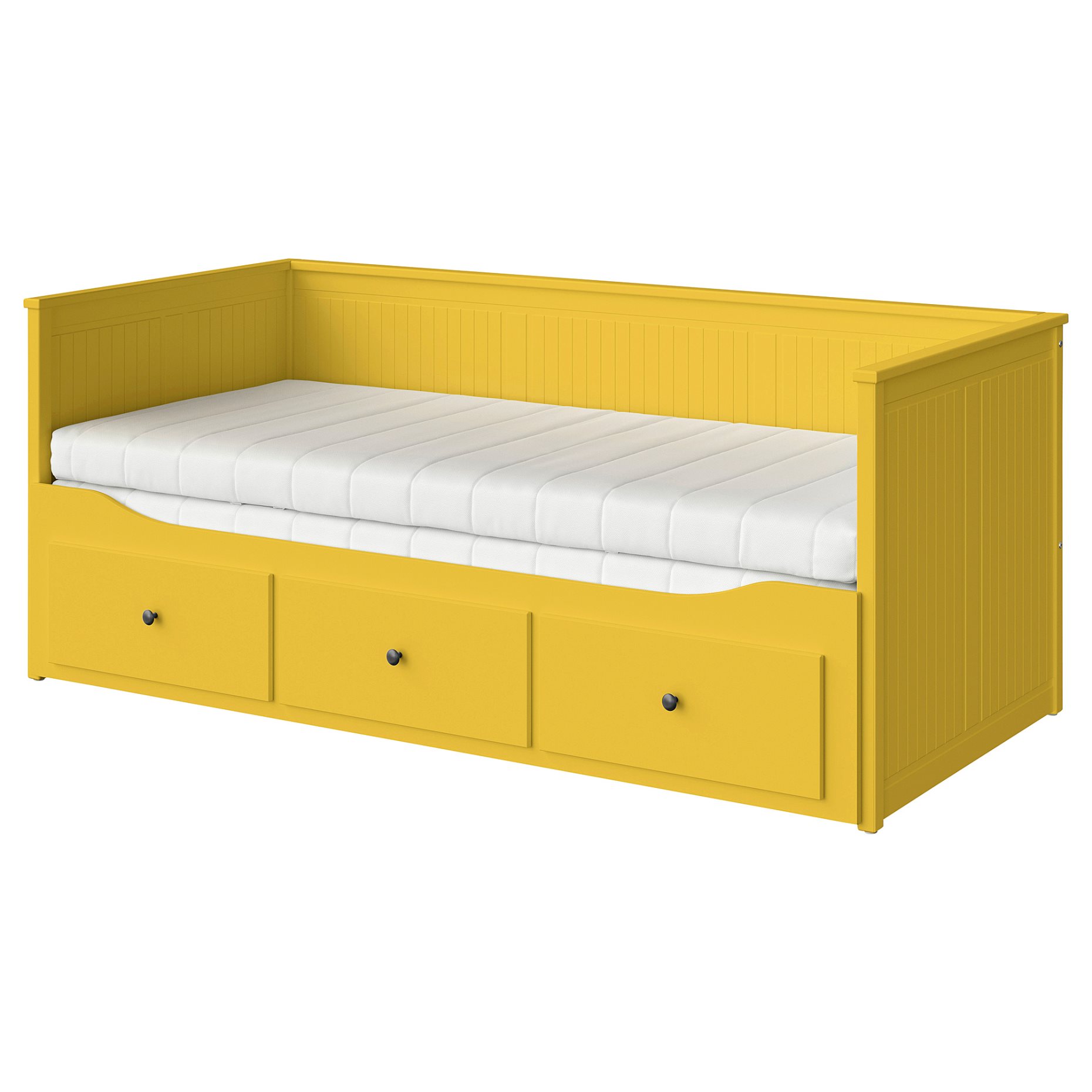 HEMNES, кушетка с 3 чекмеджета/2 матрака, 595.598.64