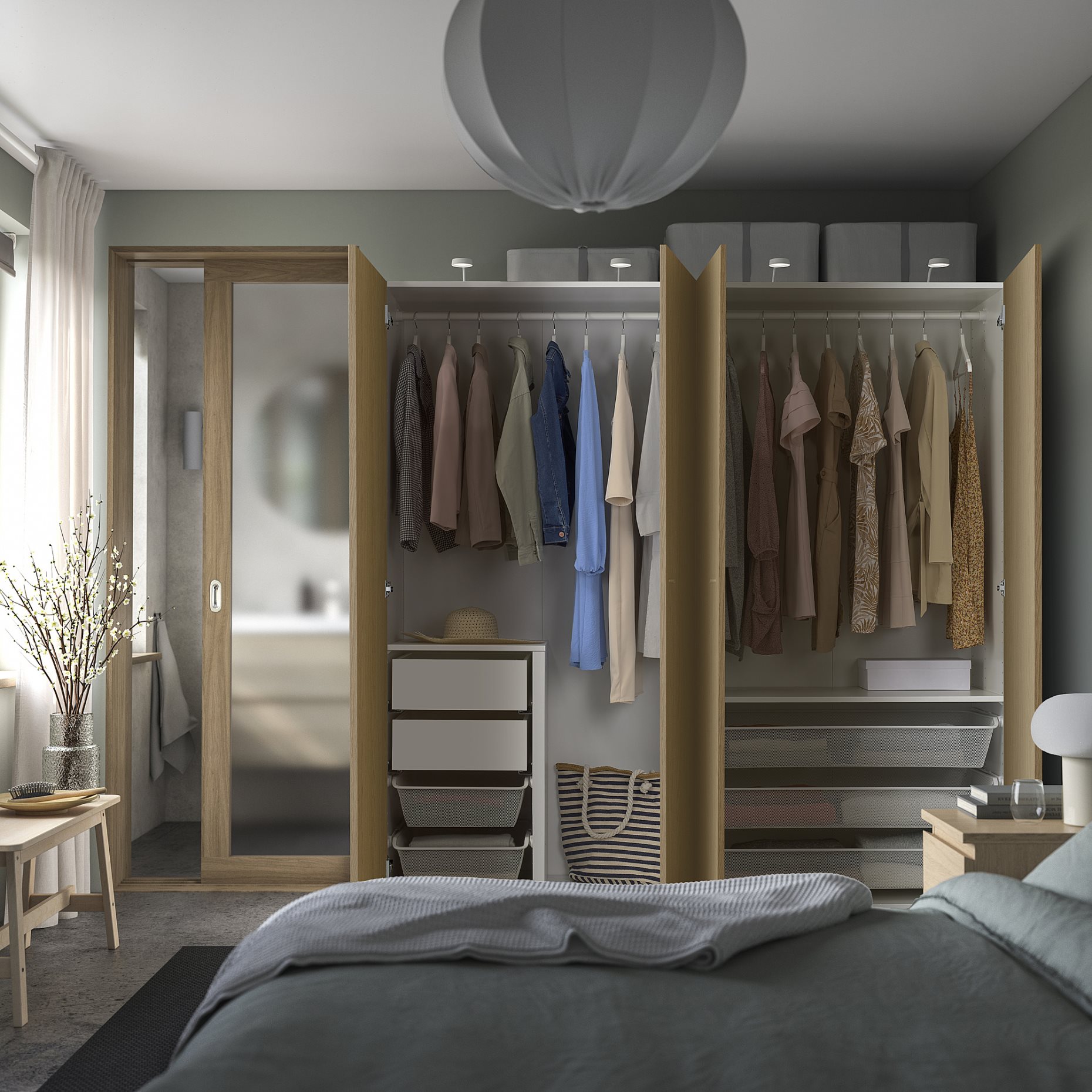 PAX/STORKLINTA, гардероб - комбинация, 595.627.72