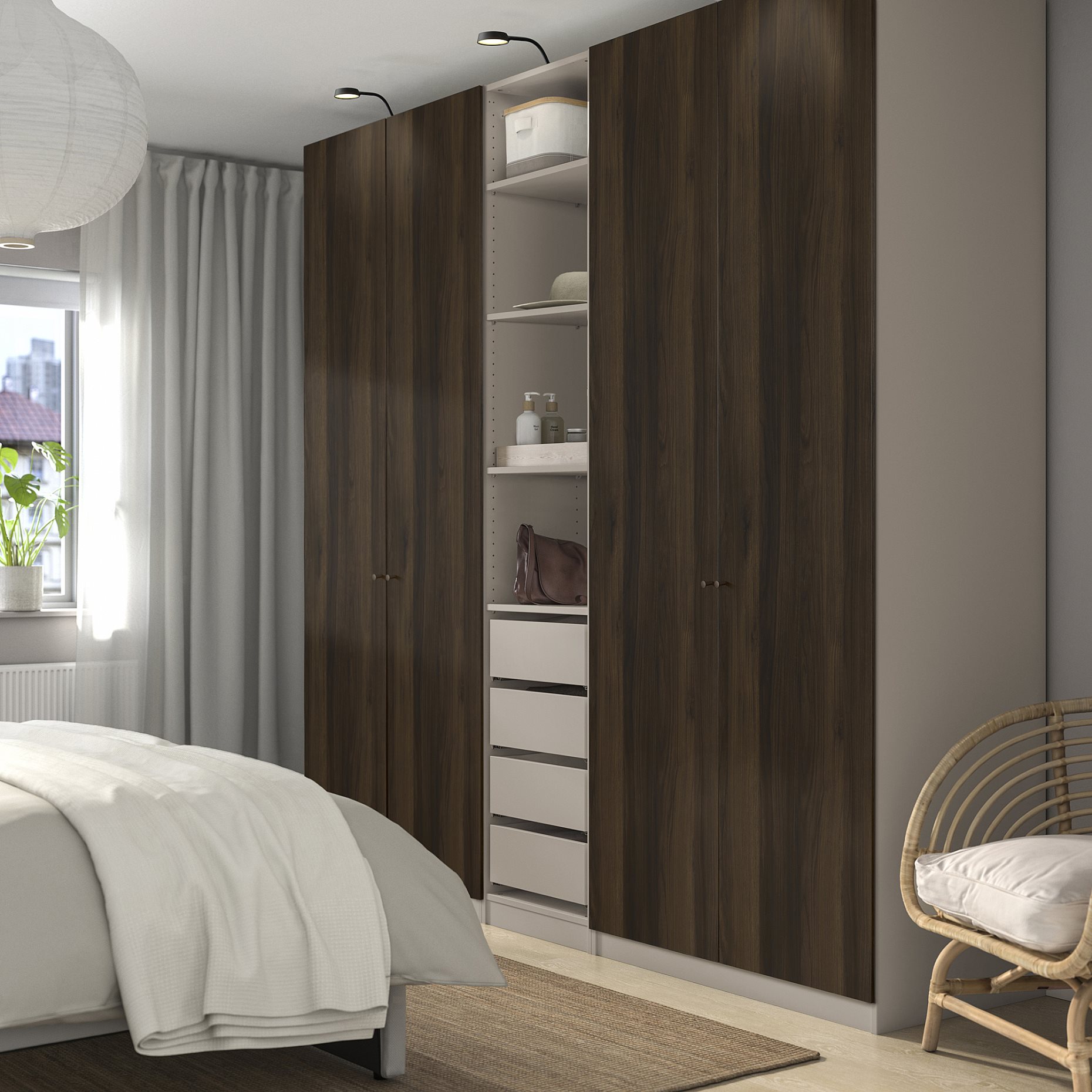 PAX/STORKLINTA, гардероб - комбинация, 595.629.08