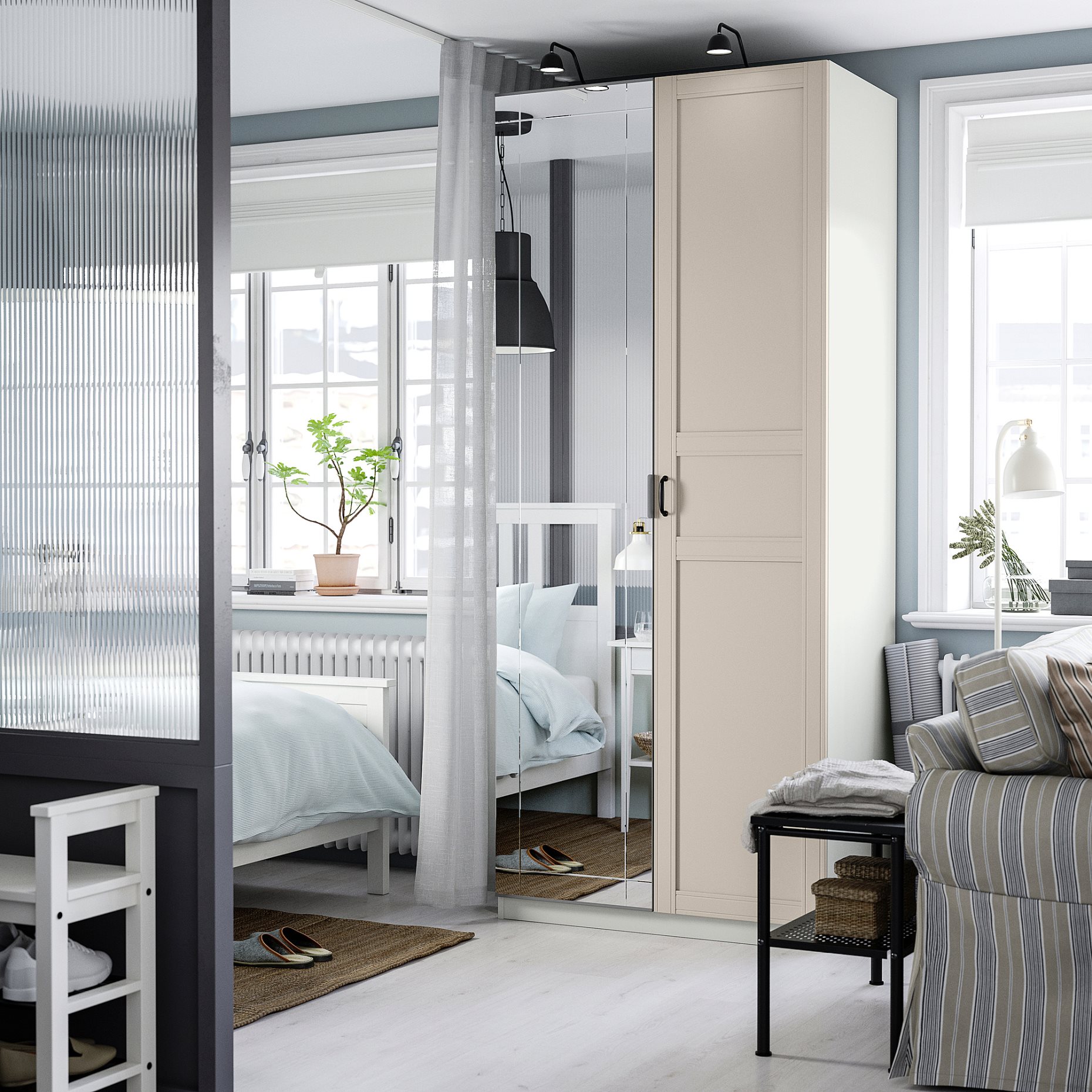 PAX/KAMMARTORP/FLISBERGET, гардероб - комбинация, 595.724.98