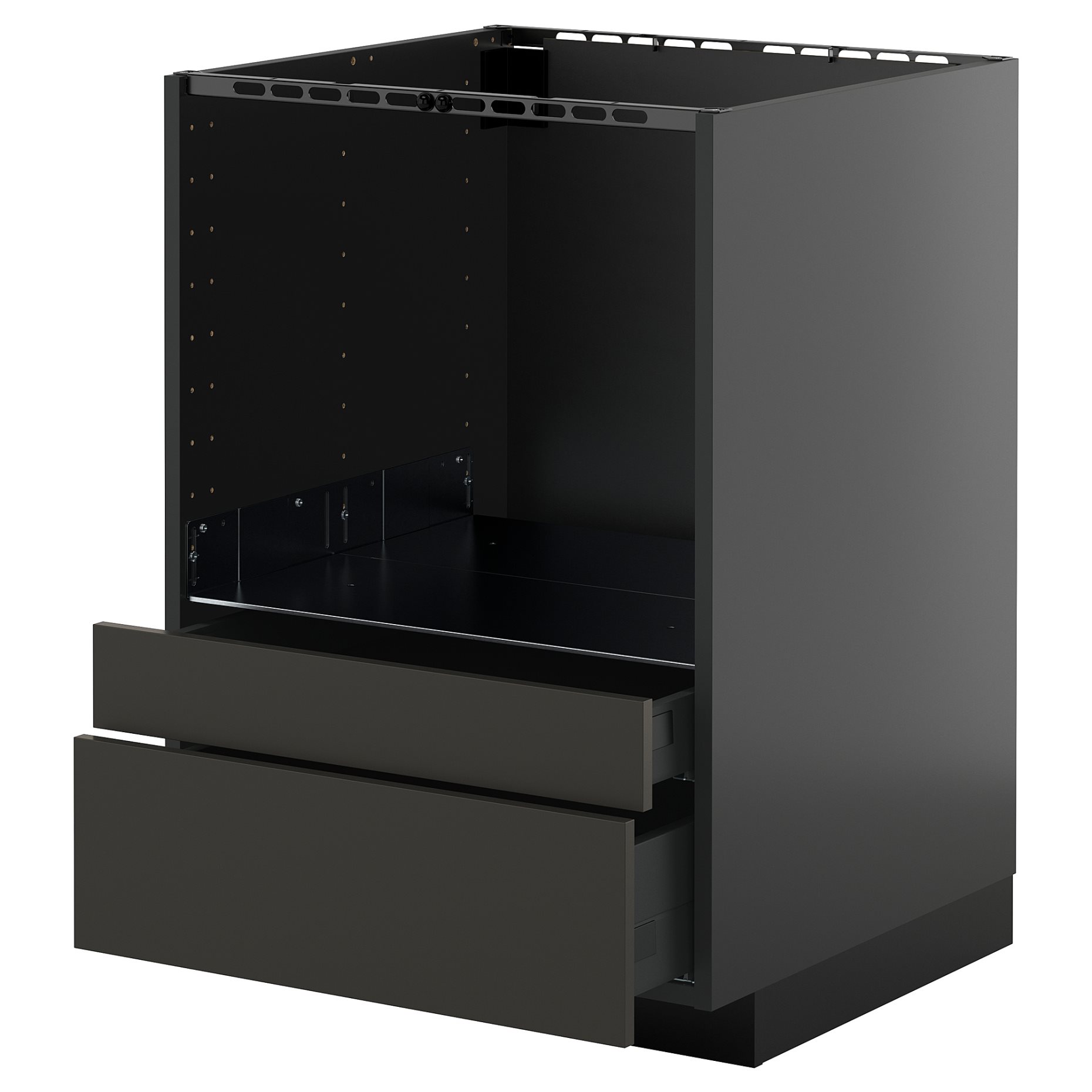 METOD/KNIVSHULT, долен шкаф за комби микровълнова/чекмедже, 595.896.01