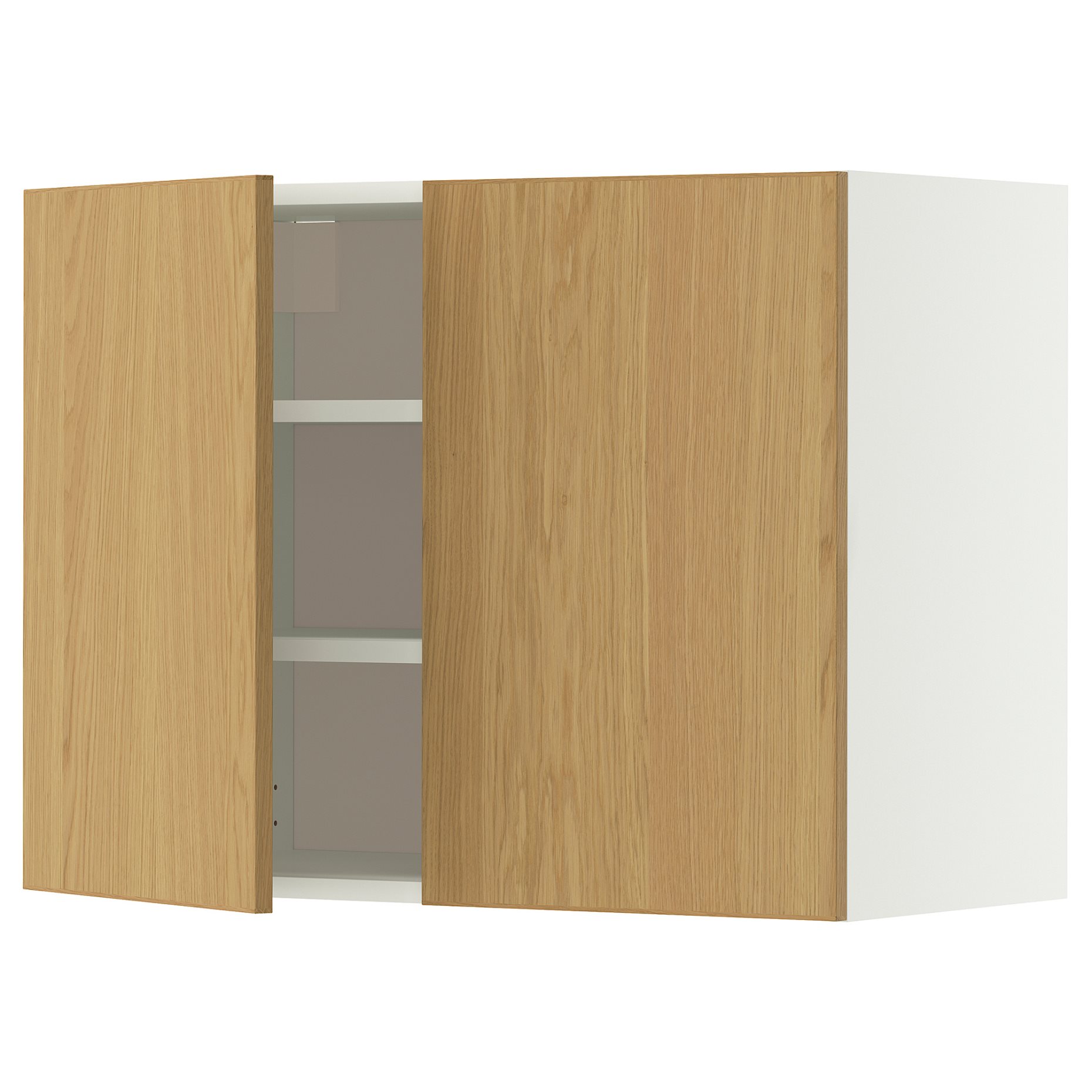 METOD, стенен шкаф с рафтове/2 вратички, 596.010.33