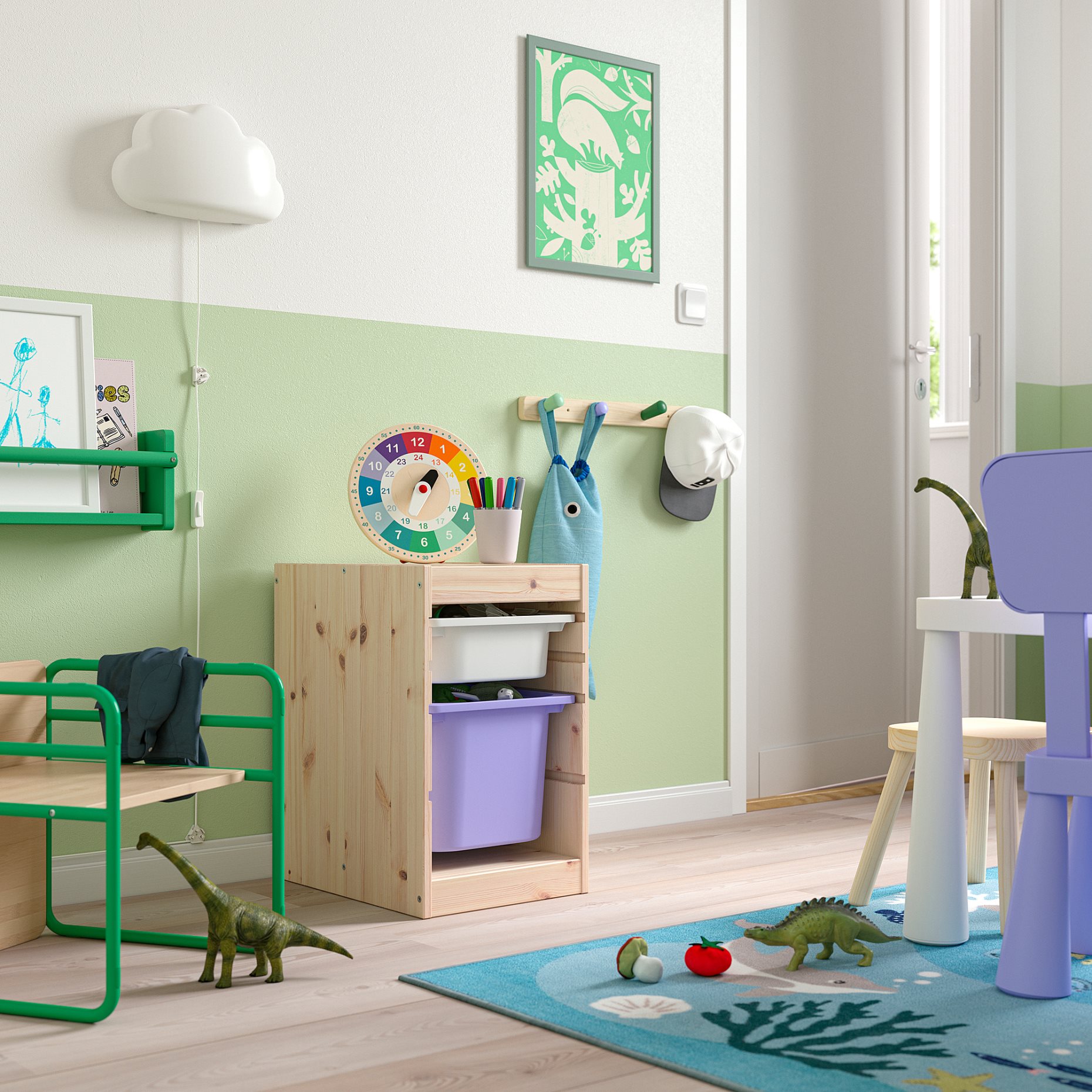 TROFAST, Секция с кутии, 596.019.95