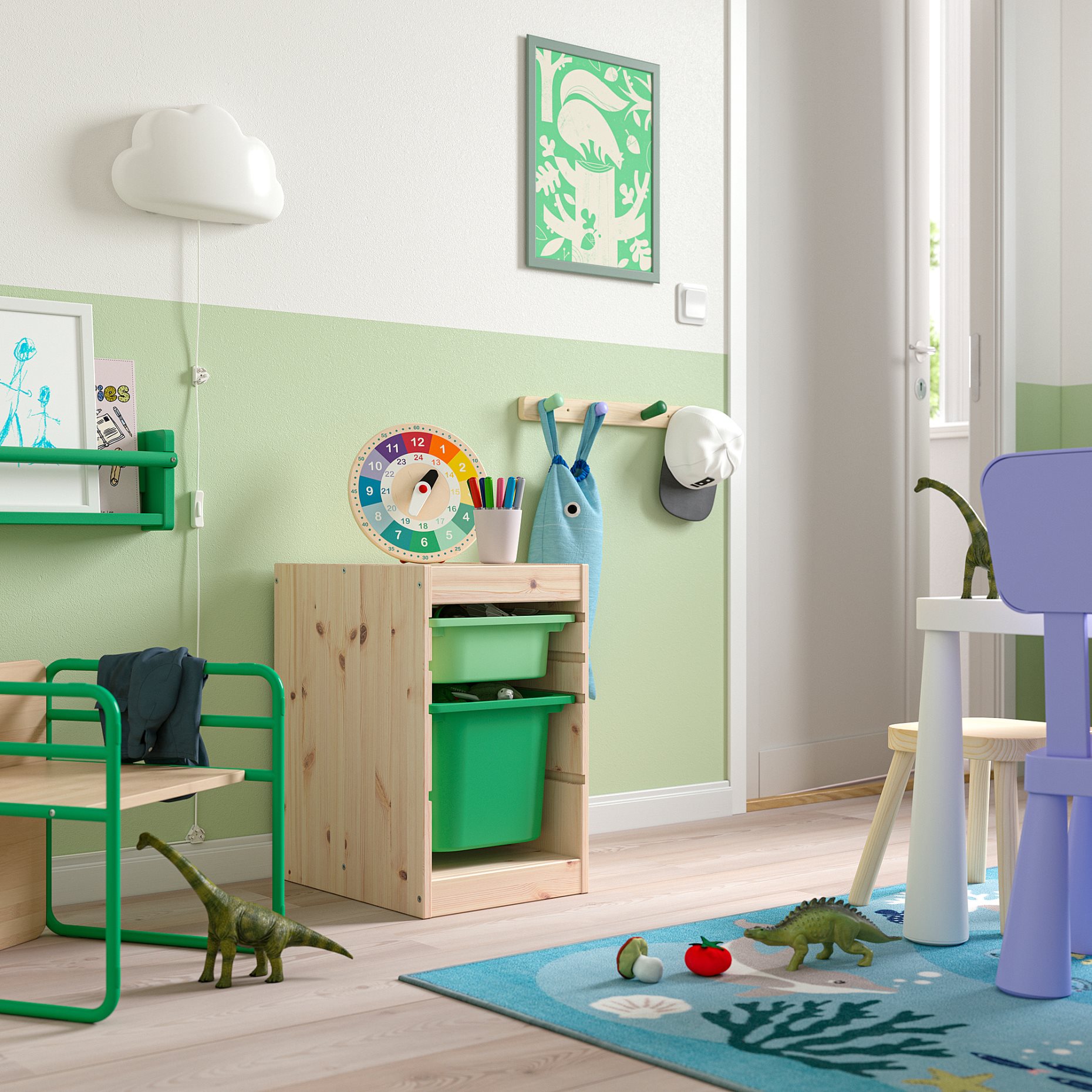 TROFAST, Секция с кутии, 596.020.04