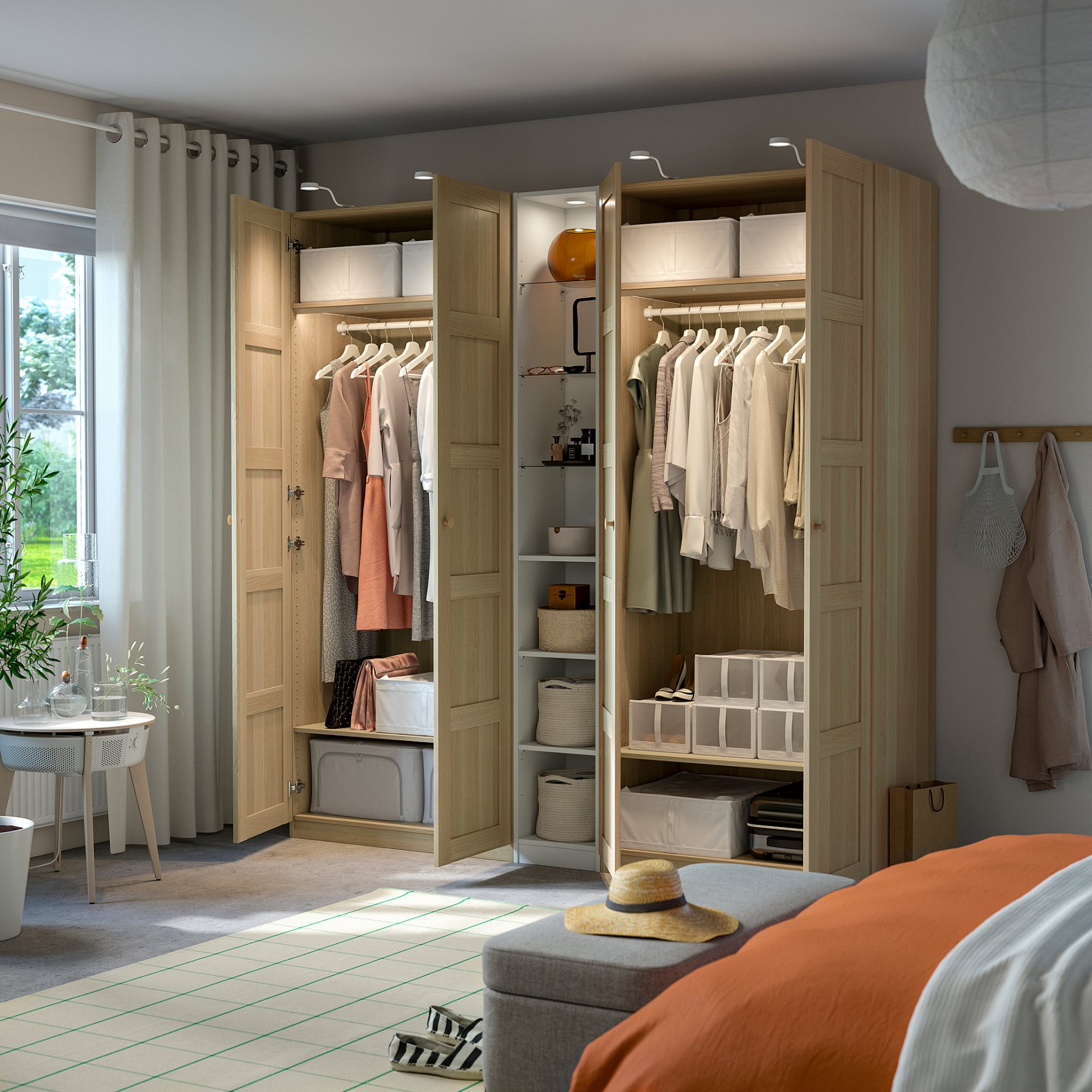 PAX/BERGSBO, гардероб - комбинация, 596.074.07