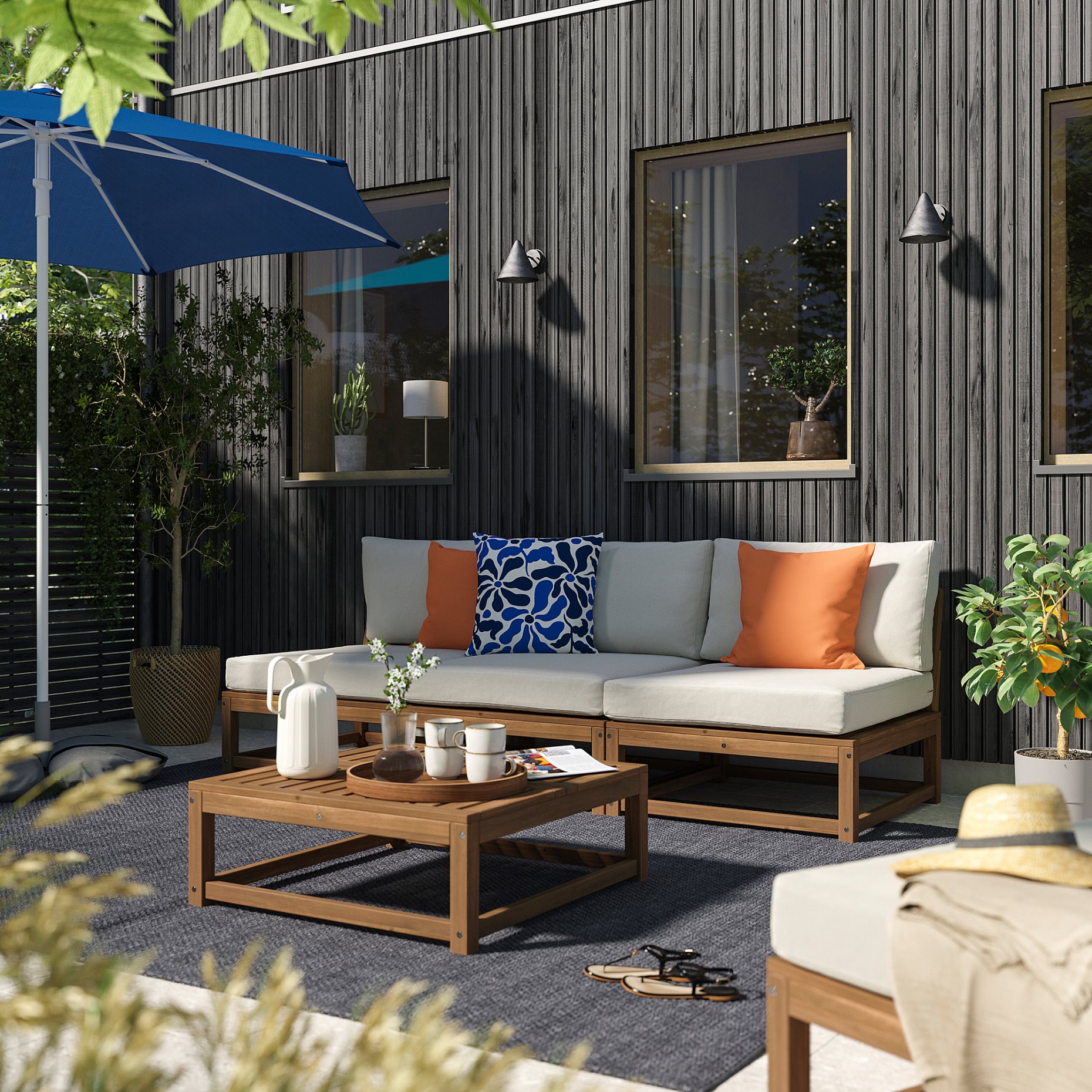 NÄMMARÖ, 3-местен модулен диван, 243 см, 596.075.15