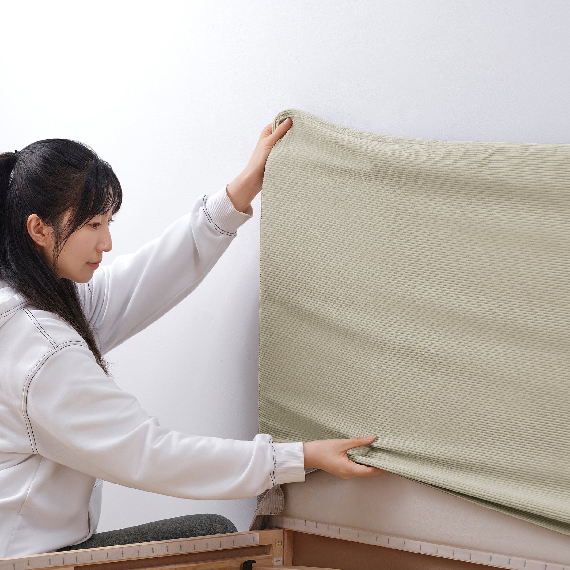 TARNKULLEN, тапицирана рамка за легло, 140x200 см, 596.081.24