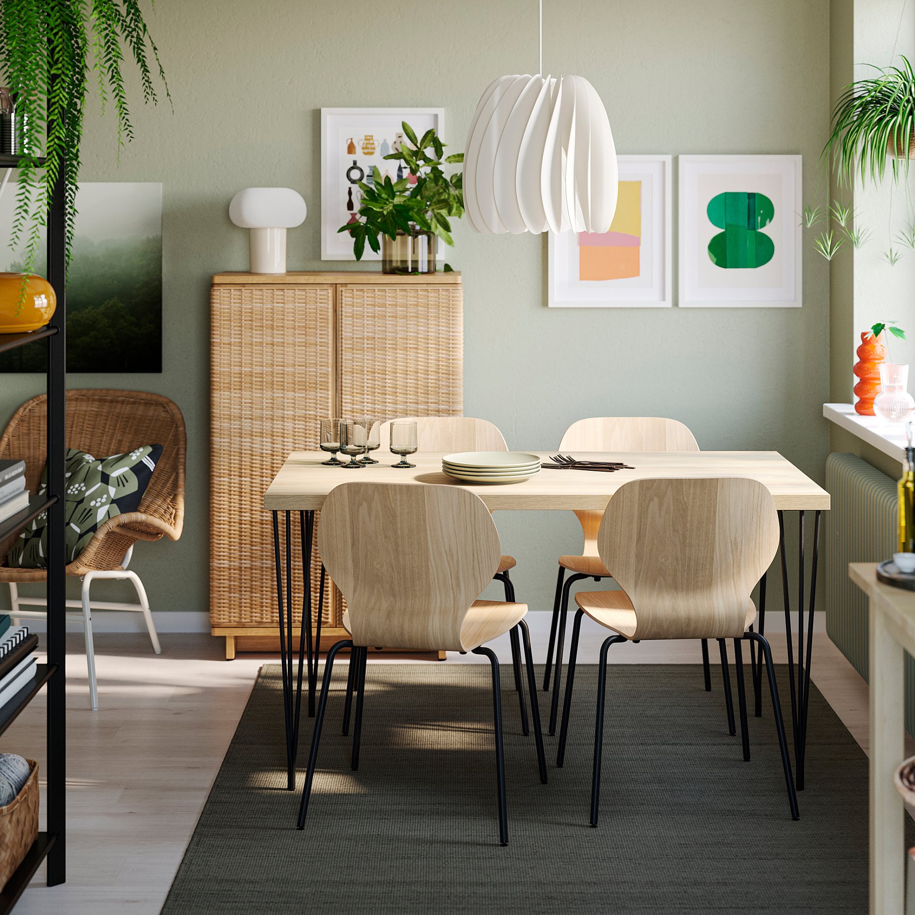 SKÅLSTA, маса и 4 стола, 596.089.92