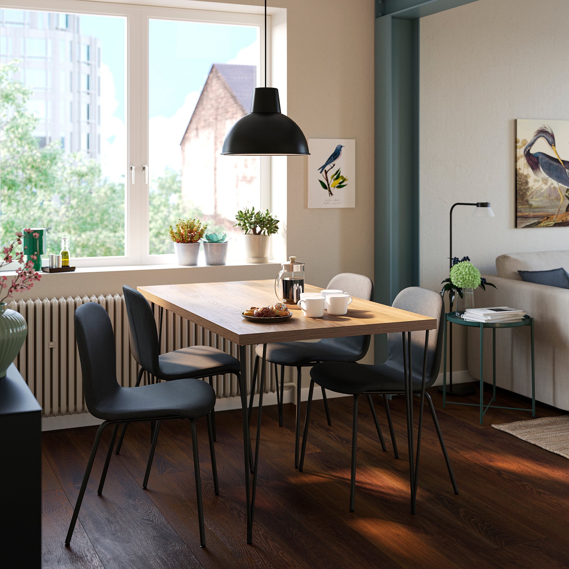 SKÅLSTA, маса и 4 стола, 596.091.85