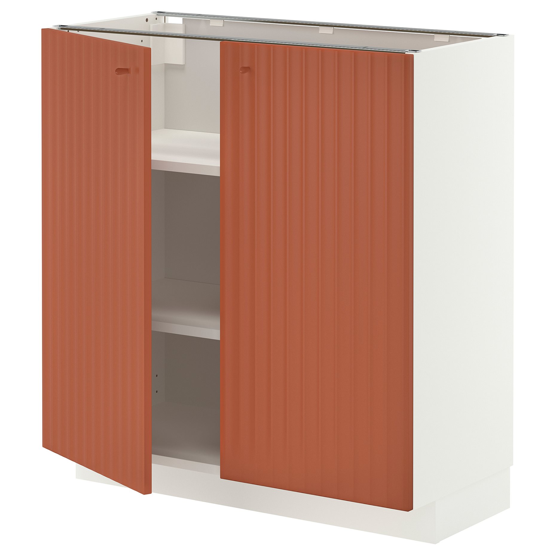 METOD, долен шкаф с рафтове/2 вратички, 80x37 см, 596.119.04
