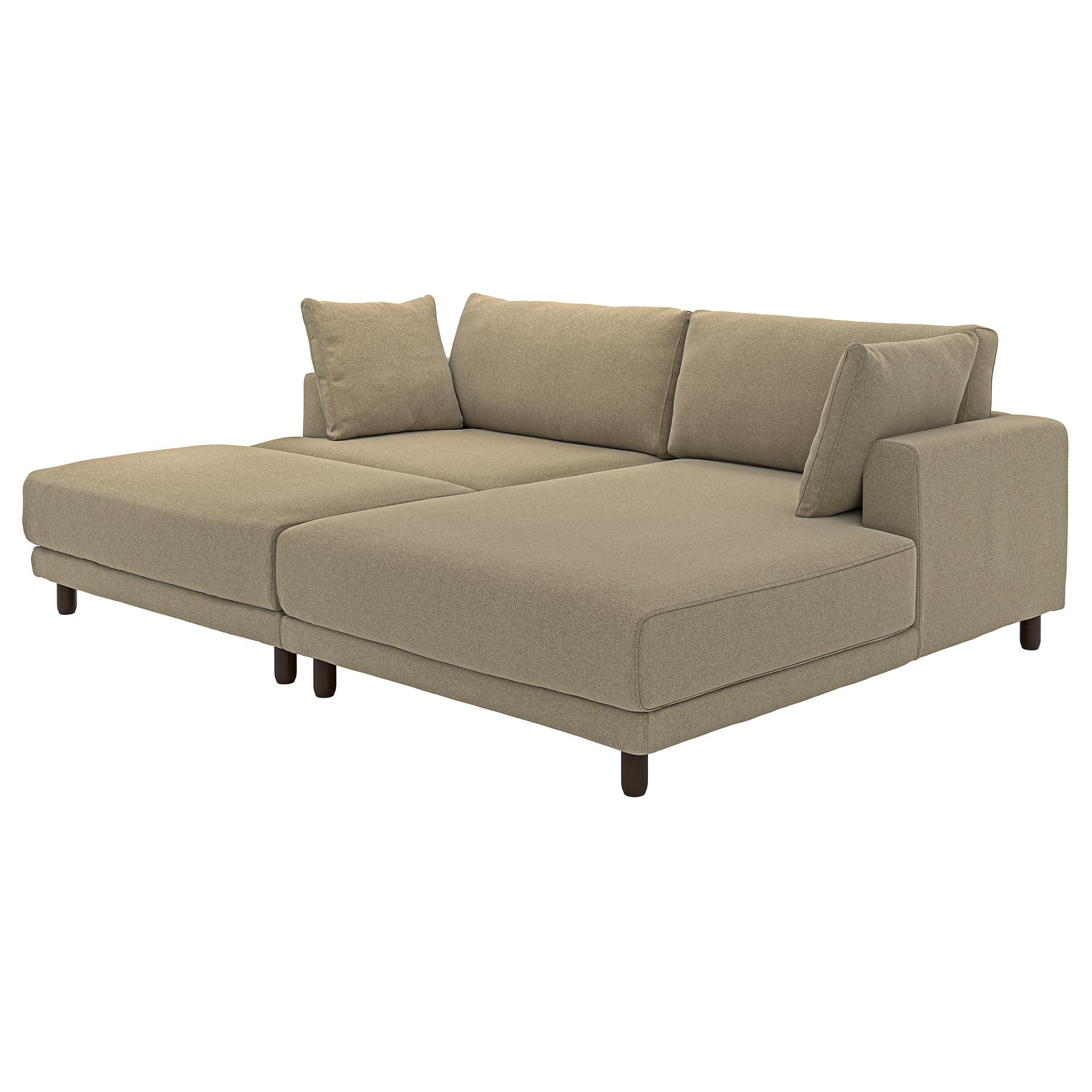 UPPÅKRA, 3-местен модулен диван, с лежанка, дясно, с табуретка, 596.142.00