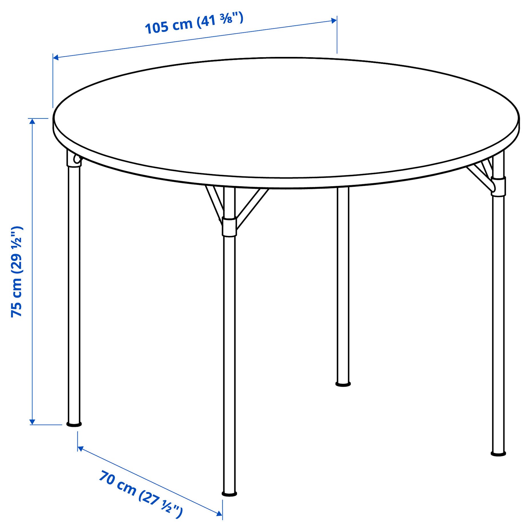 GRÖTÅN/GRÖTÅN, маса и 4 стола, 105 см, 596.174.30