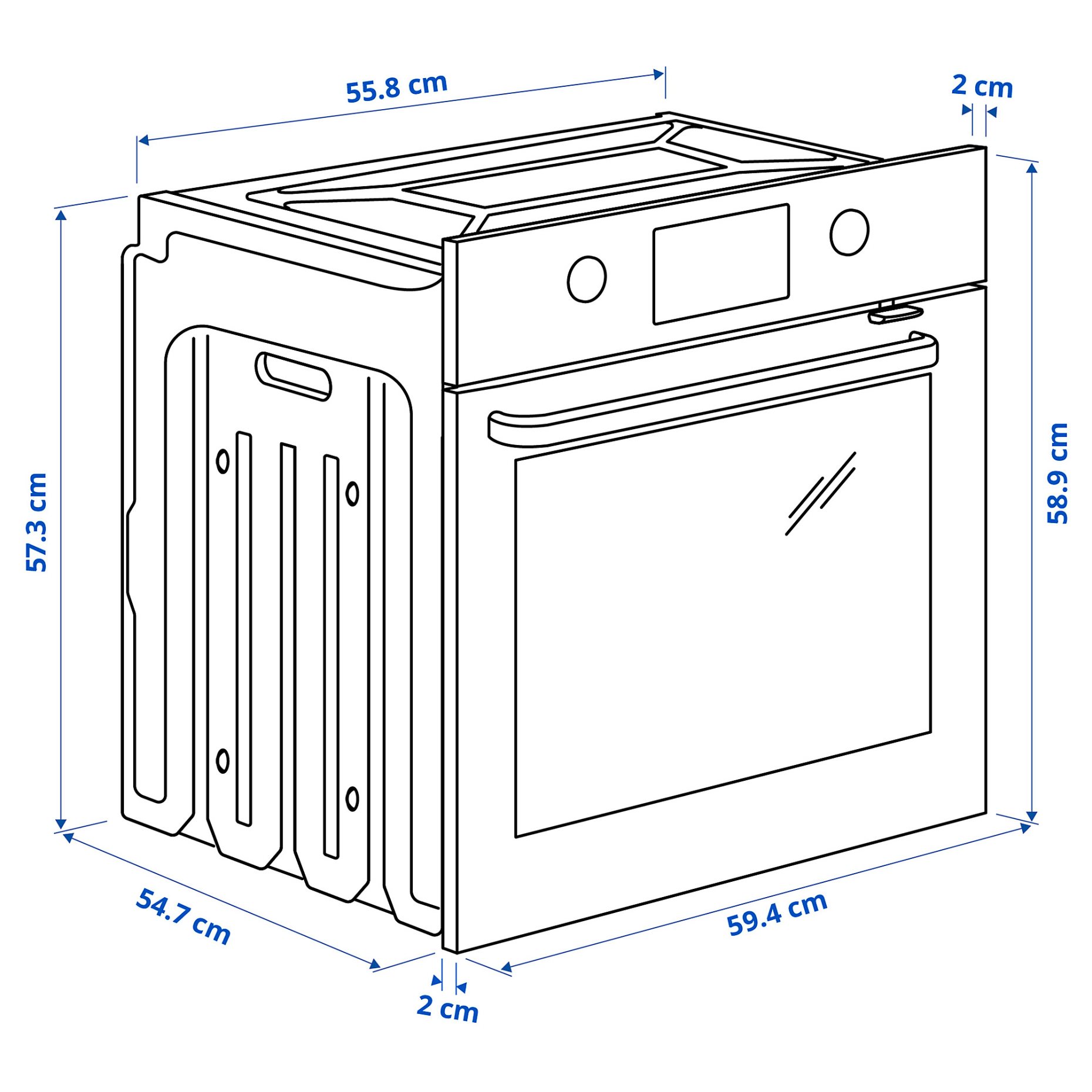 BRÄNDBO, фурна с горещ въздух, IKEA 500, 605.576.56
