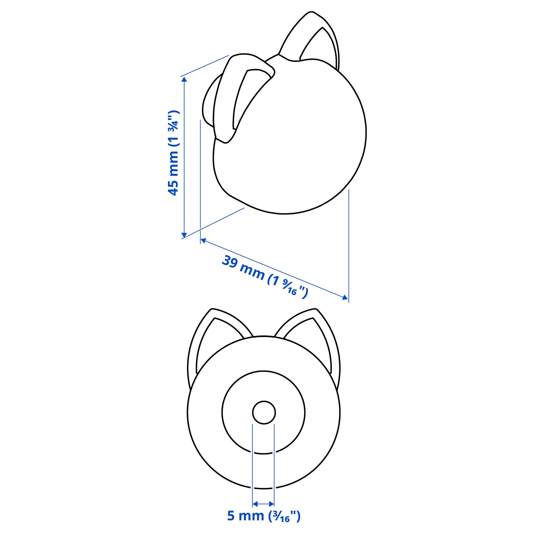GREJSIMOJS, дръжка, 38 мм, 606.031.73