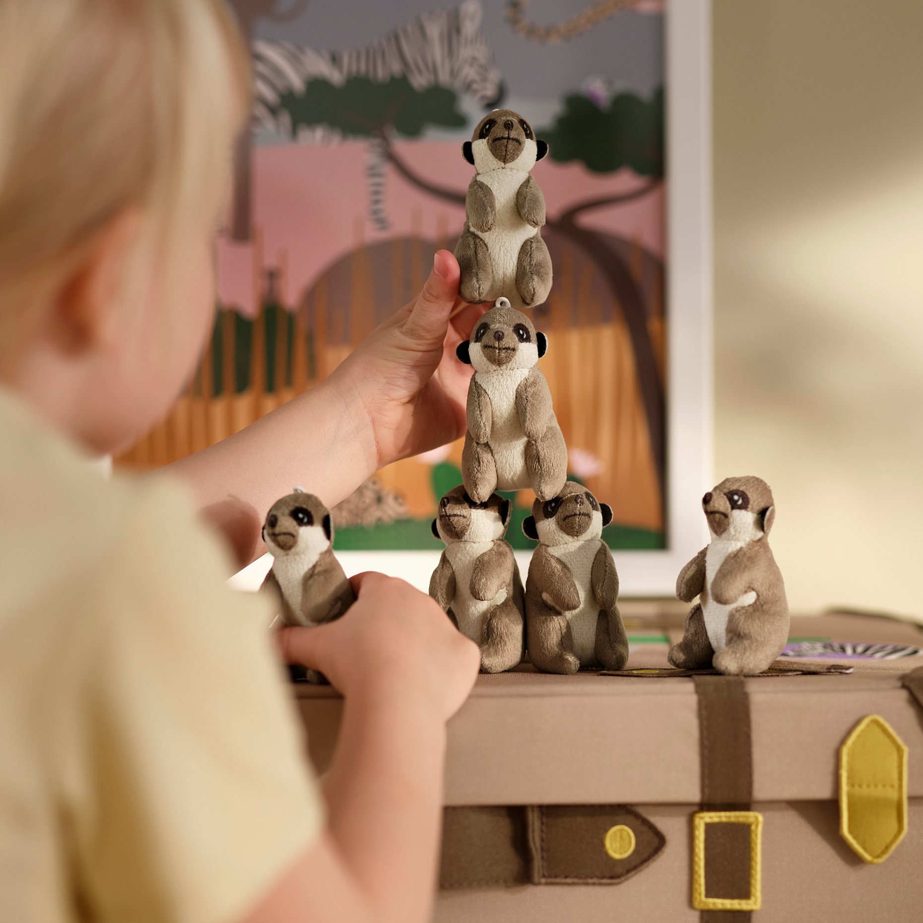 SANDLÖPARE, плюшена играчка, мини сурикат, 606.095.75