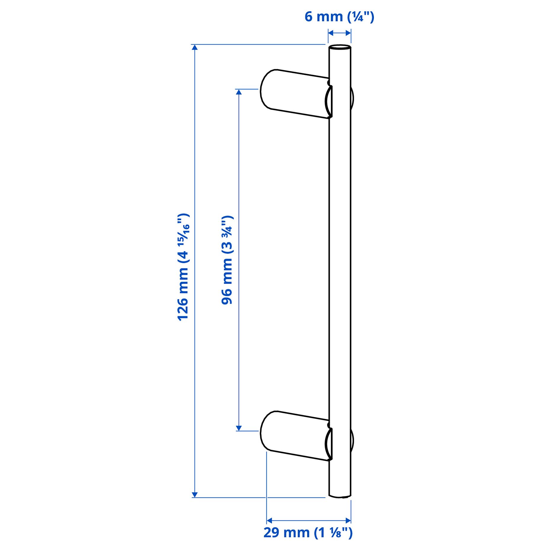 STJÄRNHOV, дръжка, 126 мм, 606.096.22