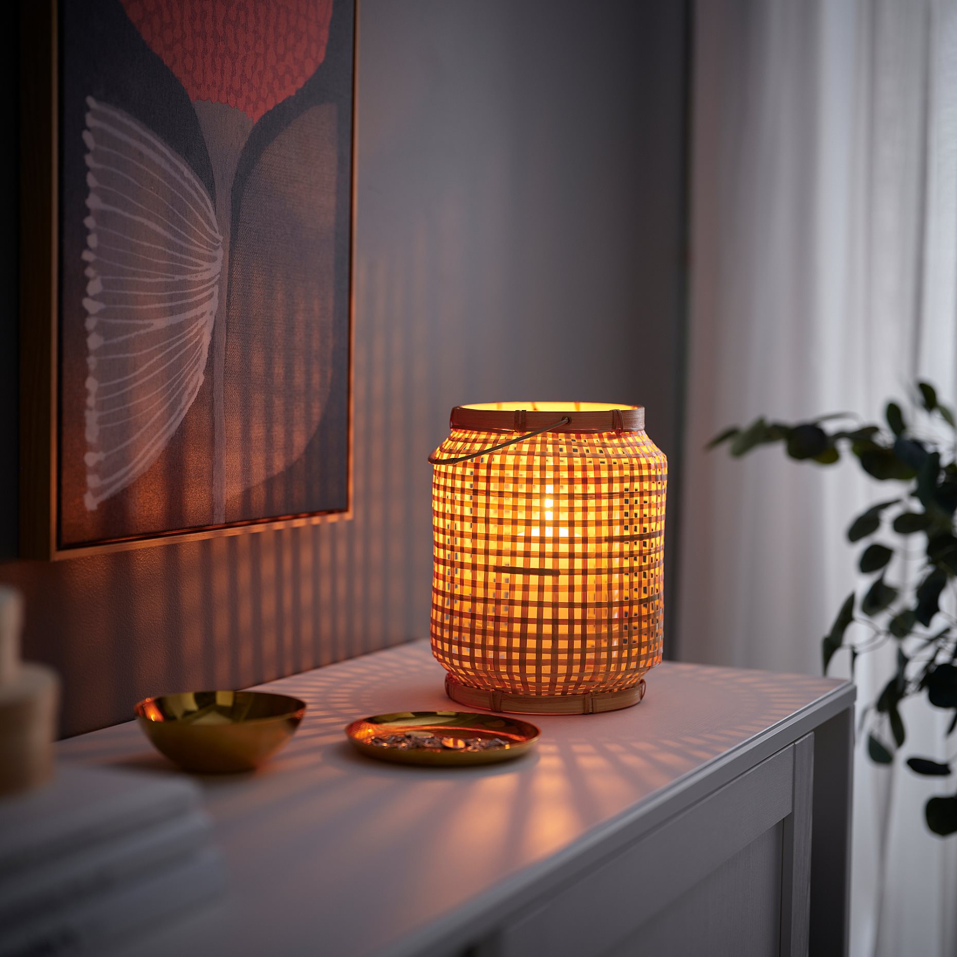 PÅVEFINK, фенер за свещ пилон, 25 см, 606.099.76