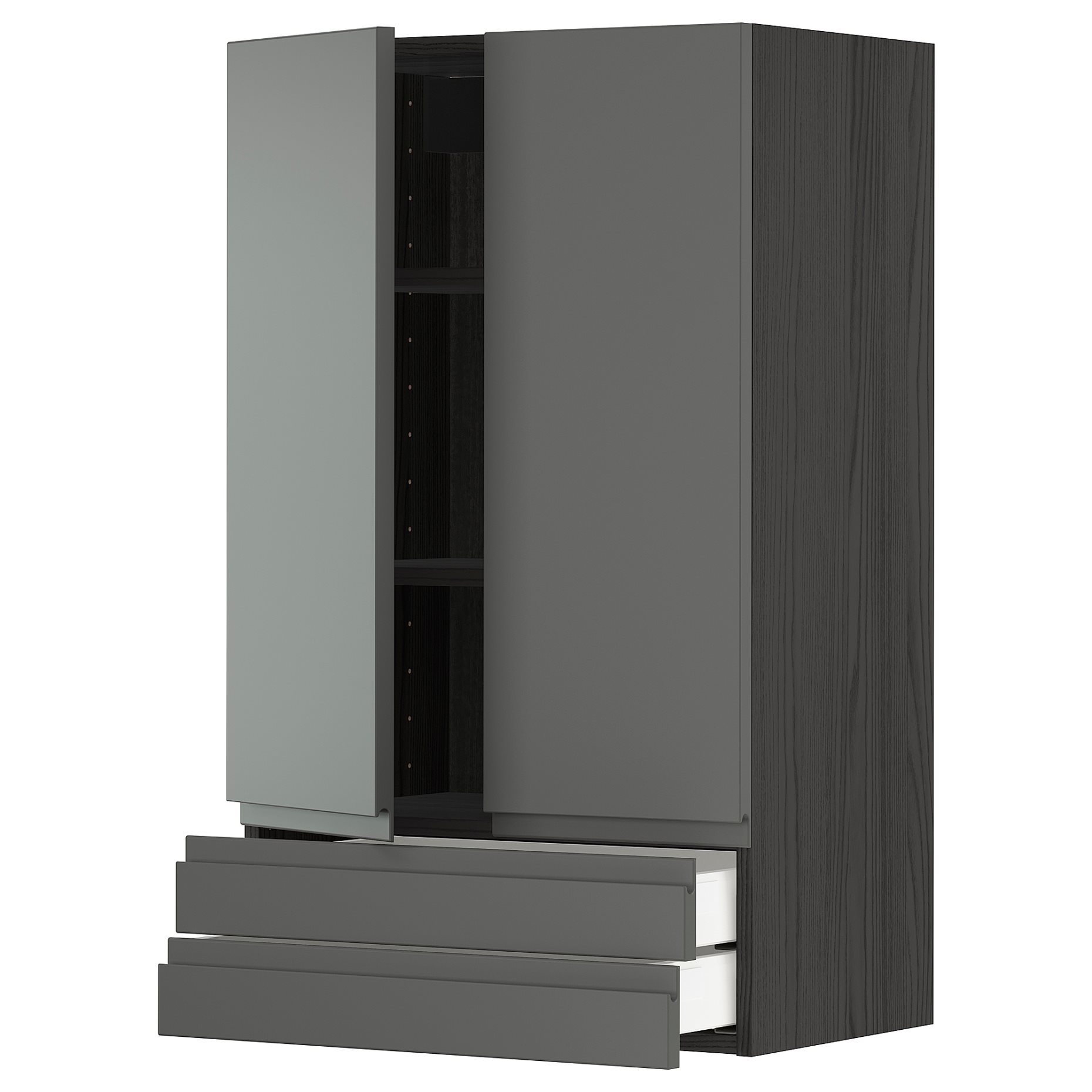 METOD/MAXIMERA, стенен шкаф с 2 врати/2 чекмеджета, 694.680.38