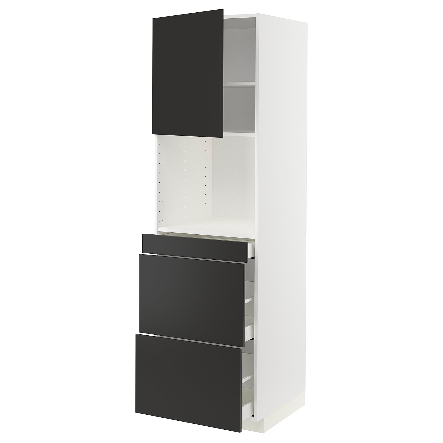 METOD/MAXIMERA, висок шкаф за комби микров. с врата/3 чекм., 694.986.48