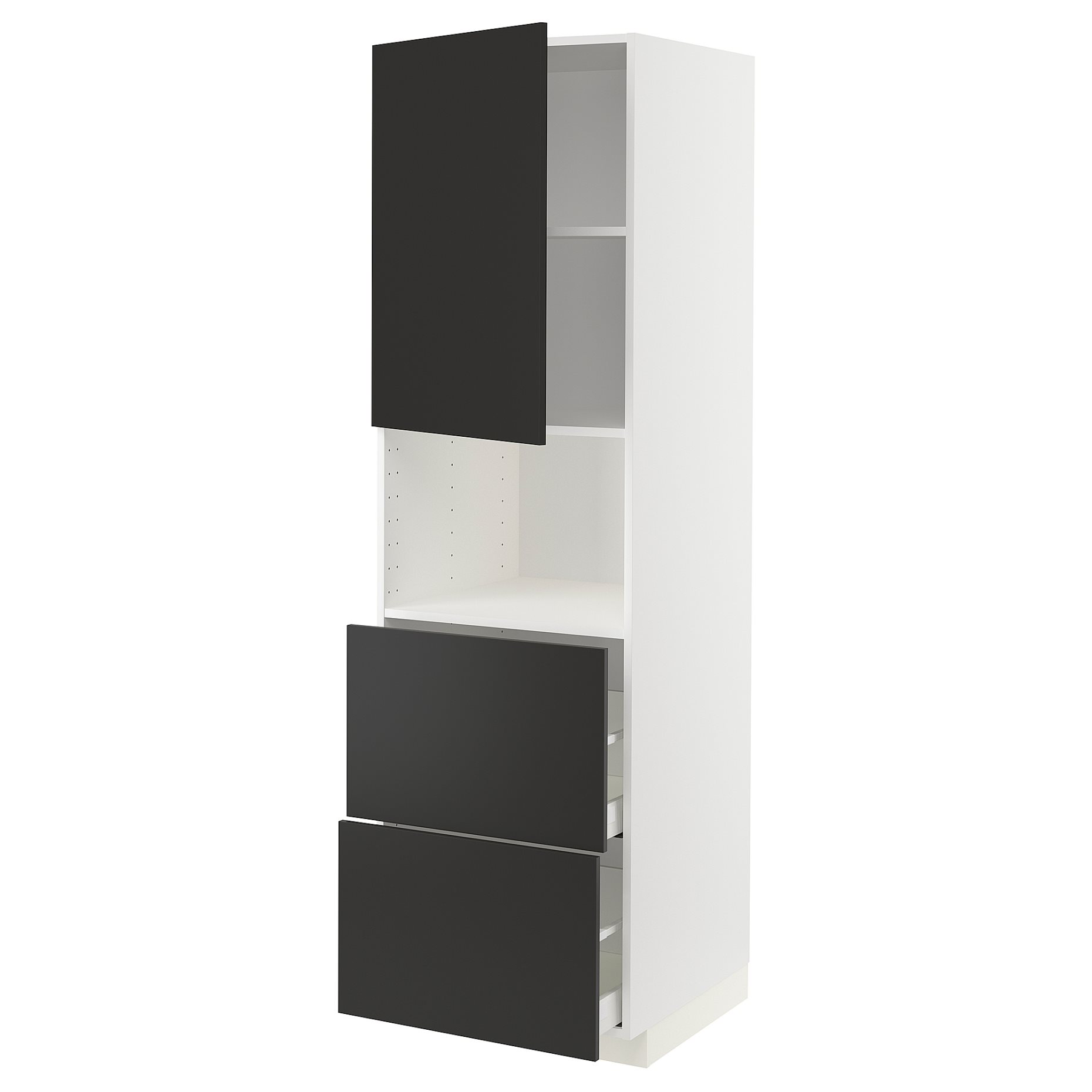 METOD/MAXIMERA, висок шкаф за микр фурн., с врата/2 чекм., 694.987.33
