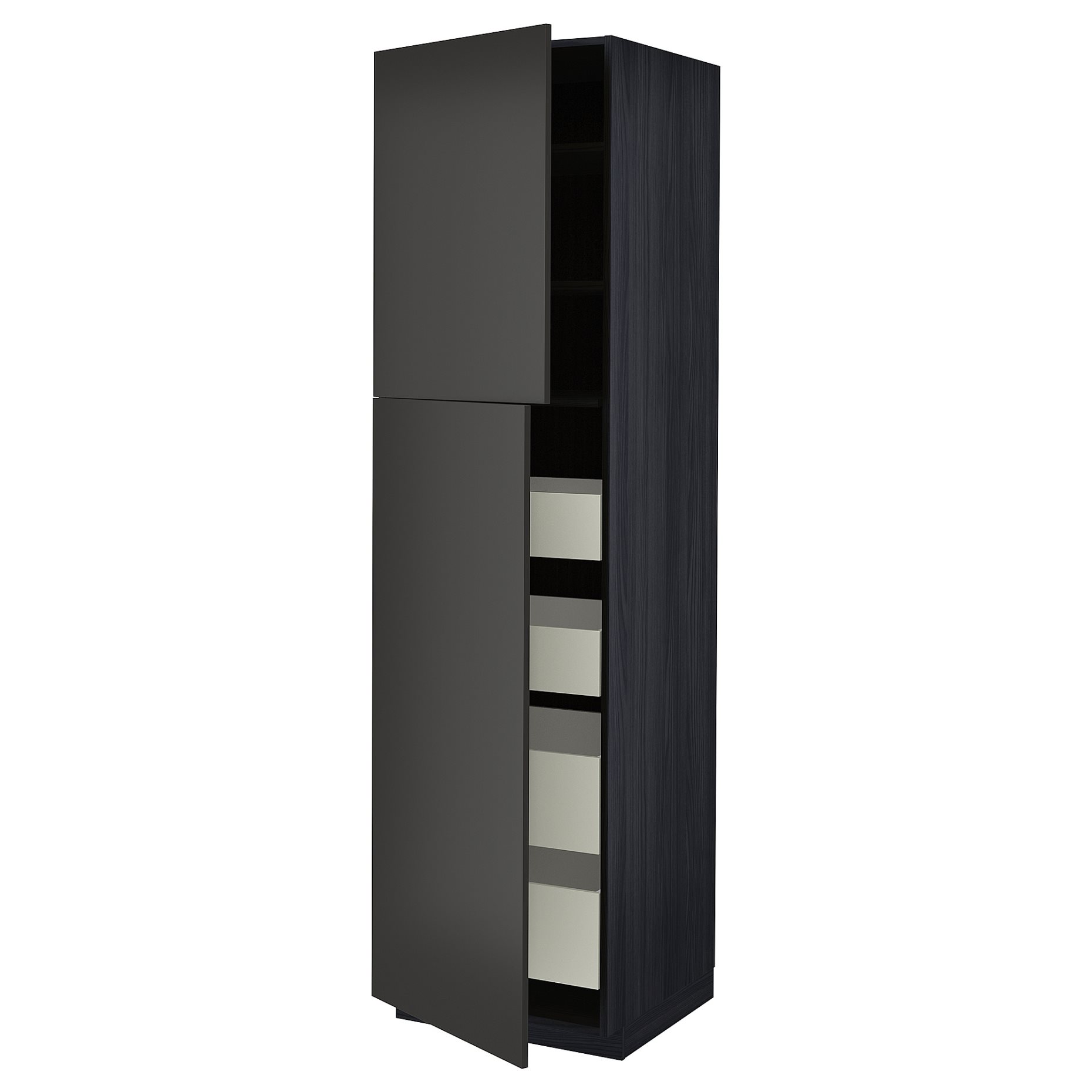 METOD/MAXIMERA, висок шкаф с 2 врати/4 чекмеджета, 694.990.92
