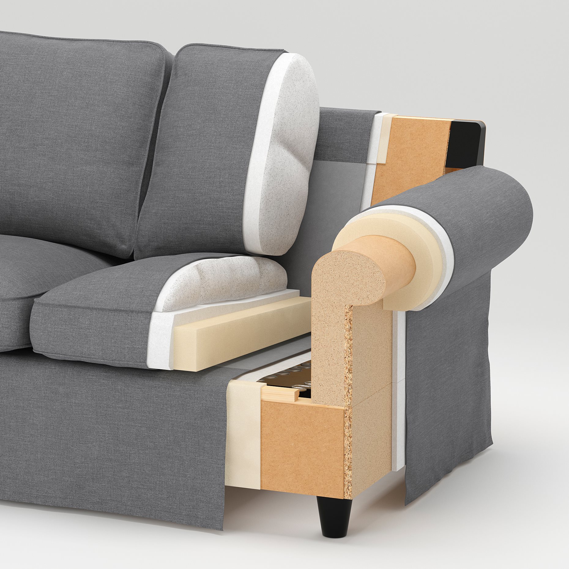 EKTORP, 3-местен диван, 695.090.10