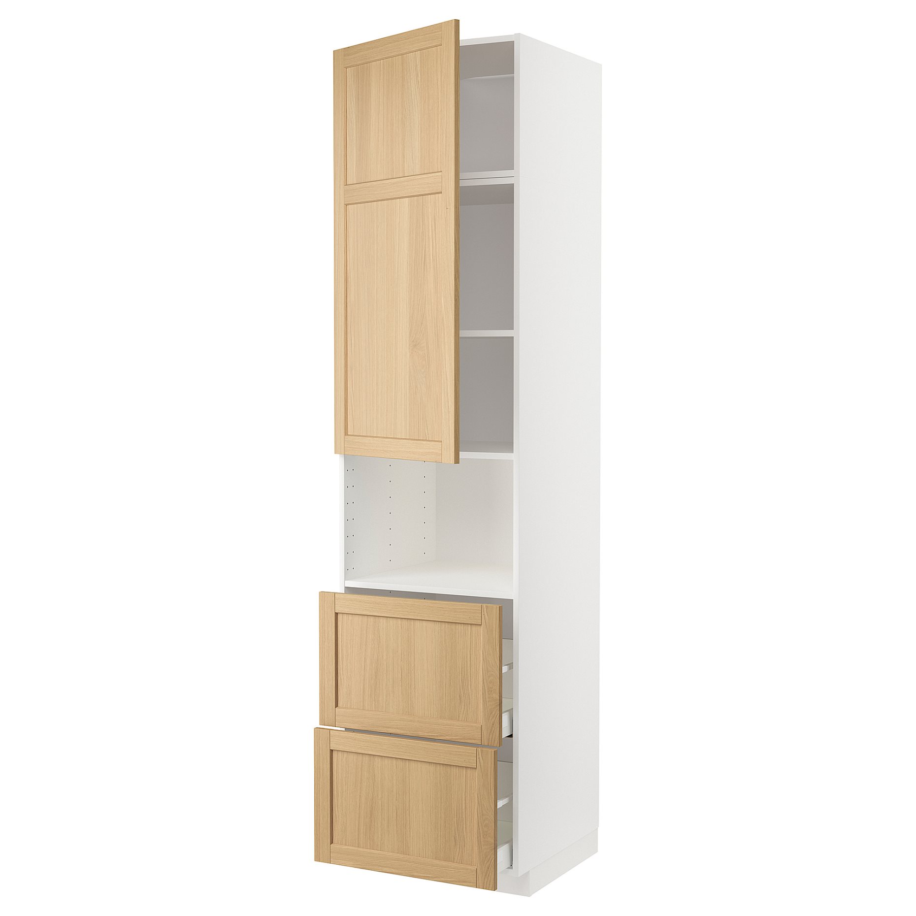 METOD/MAXIMERA, висок шкаф за микр фурн, врата/2чкм, 695.095.57