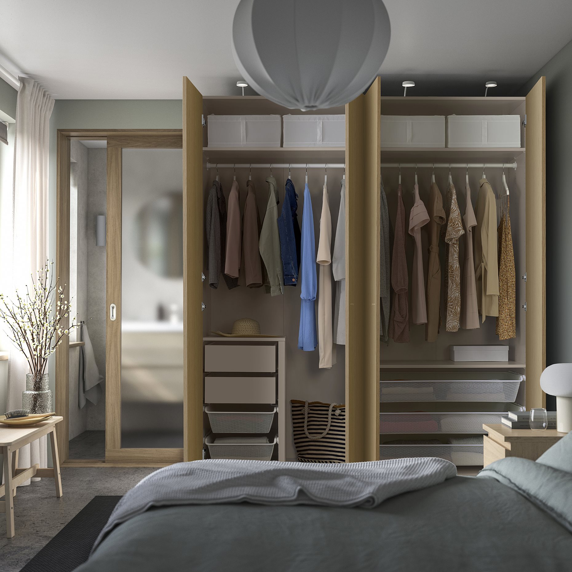 PAX/STORKLINTA, гардероб - комбинация, 695.627.81