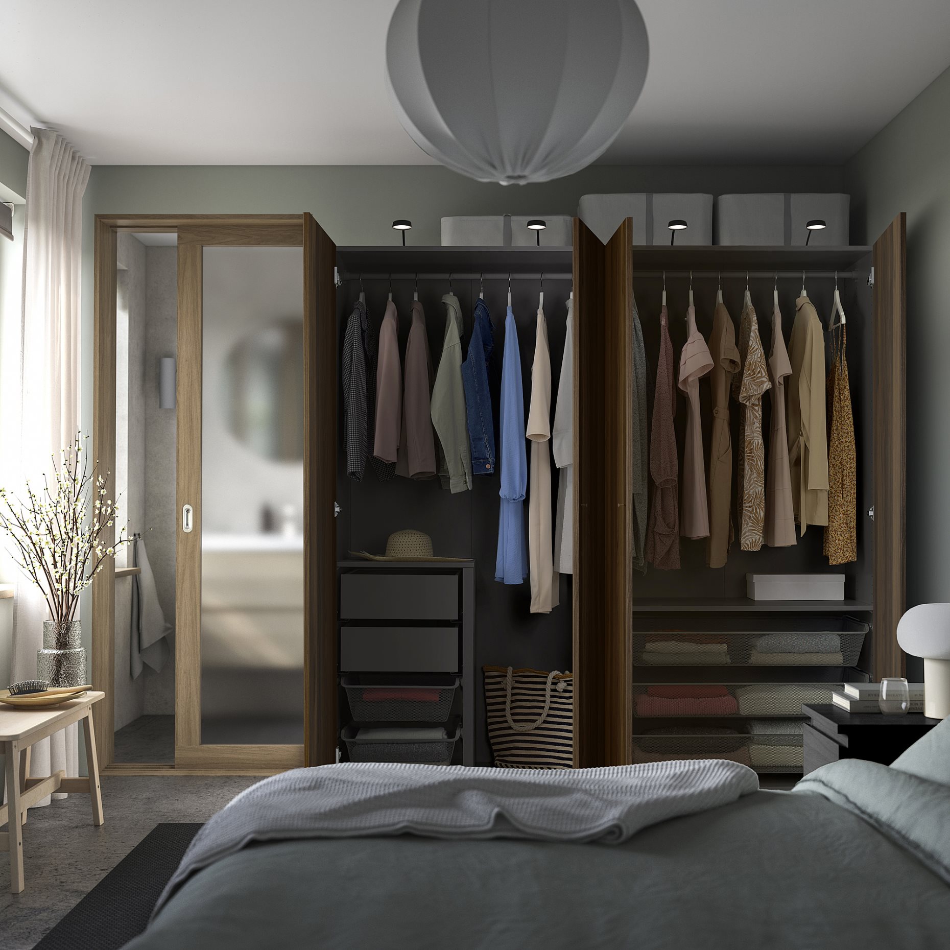 PAX/STORKLINTA, гардероб - комбинация, 695.627.95