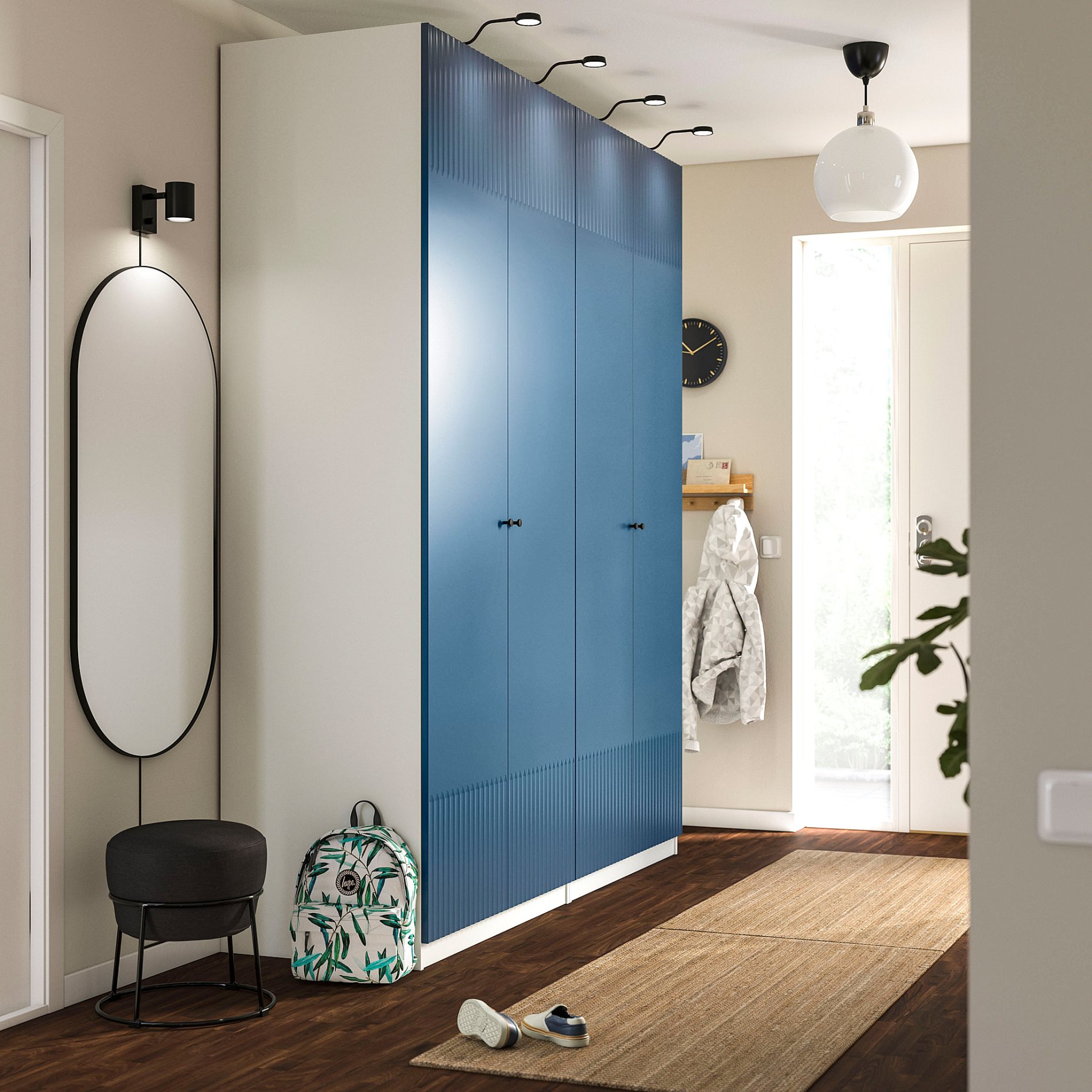 PAX/FYRUDDEN, гардероб - комбинация, 695.817.13