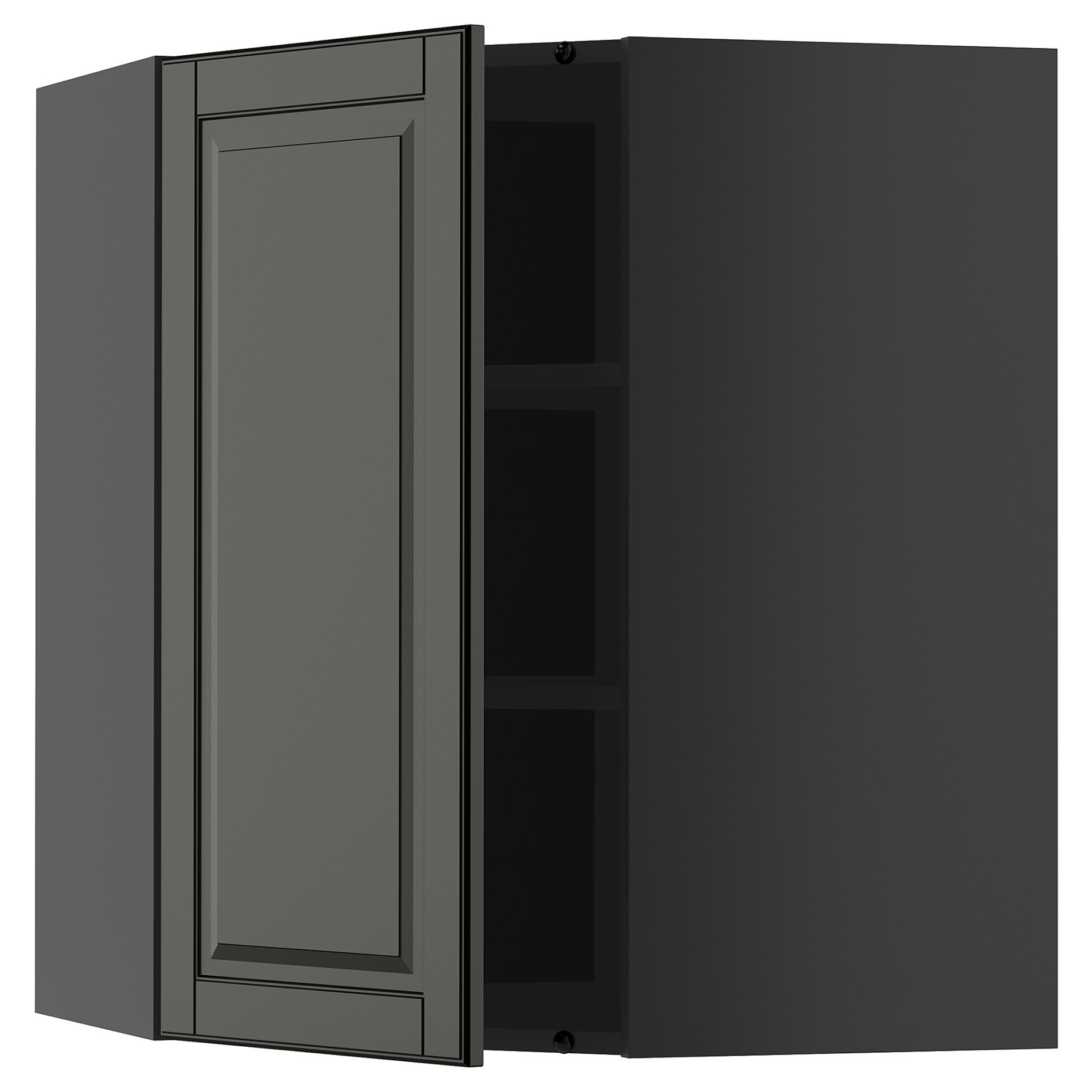 METOD, ъглов стенен шкаф с рафтове, 695.869.04