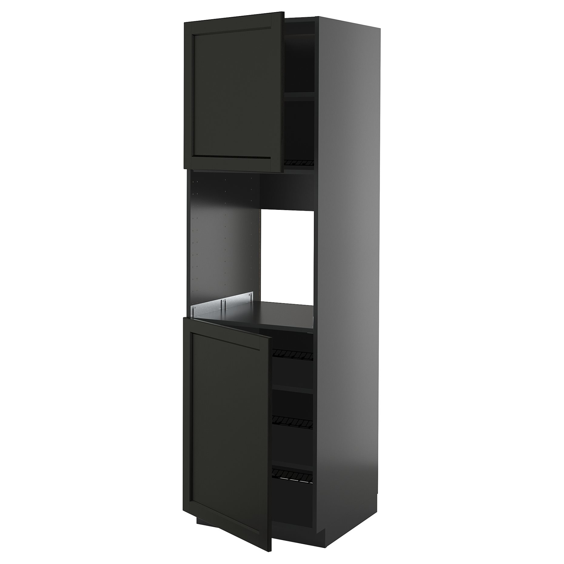 METOD, висок шкаф за фурна с 2 врати/рафт, 695.871.02