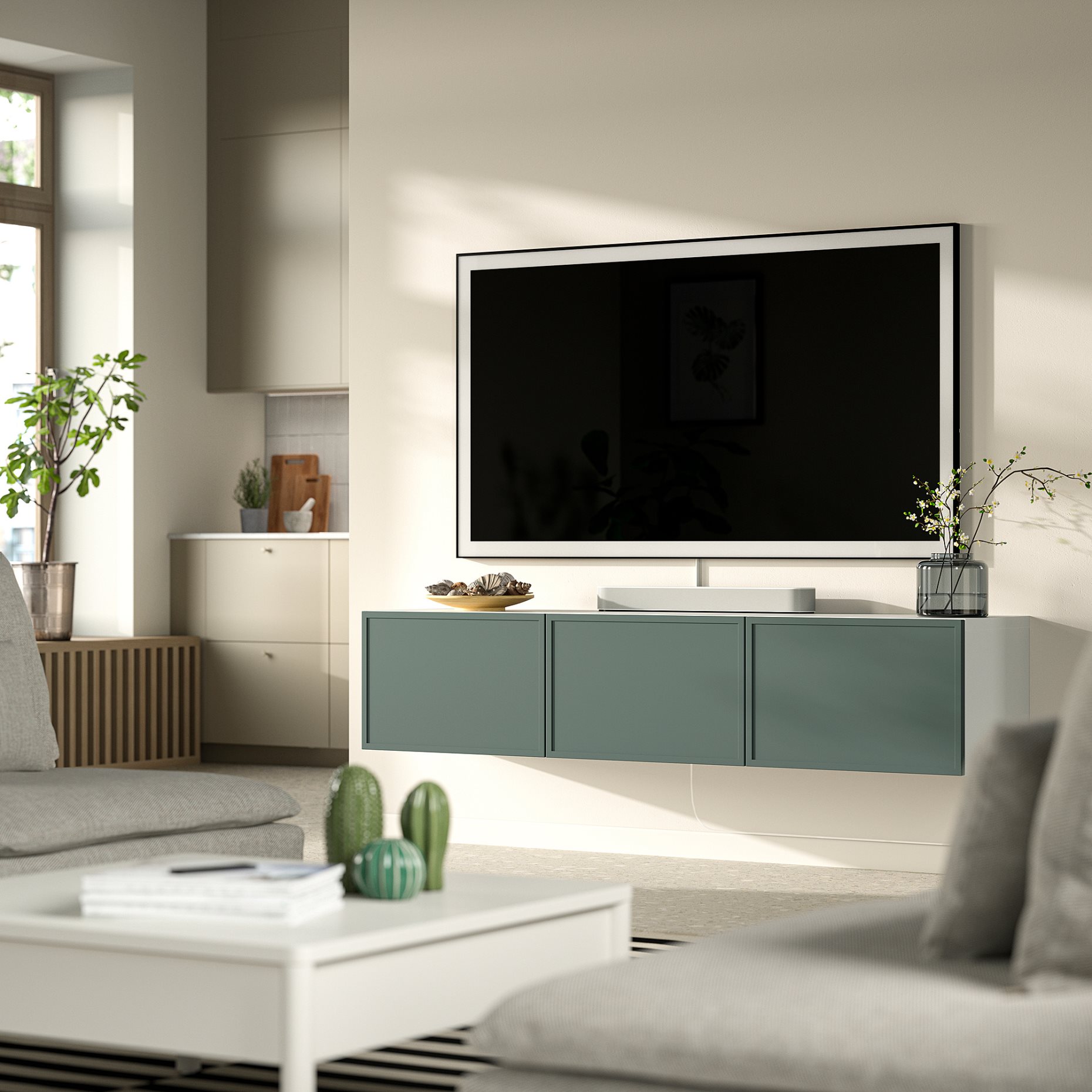 BESTÅ, TV шкаф с вратички, 695.973.80