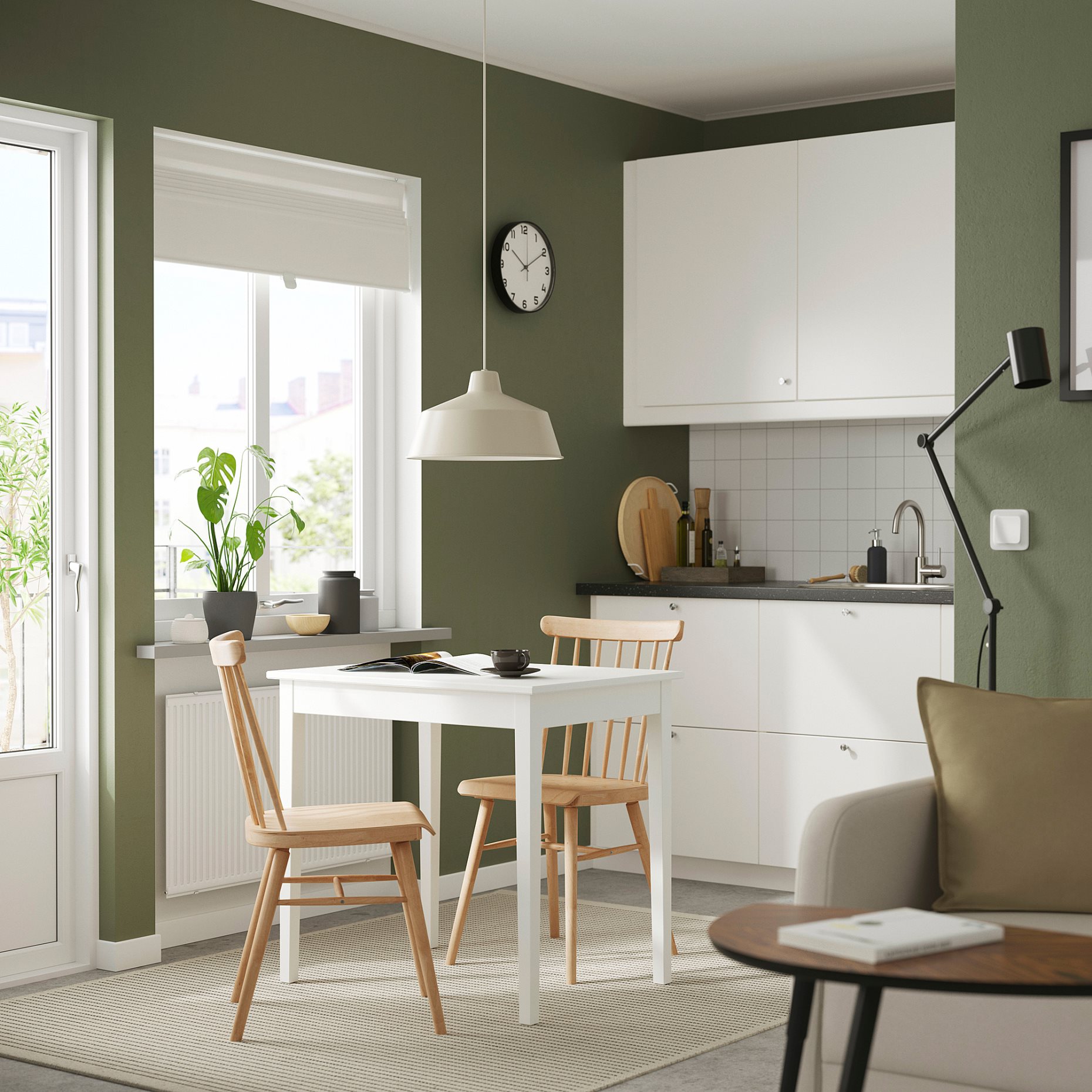 NÄSINGE/HÖGVED, маса и 2 стола, 696.101.50