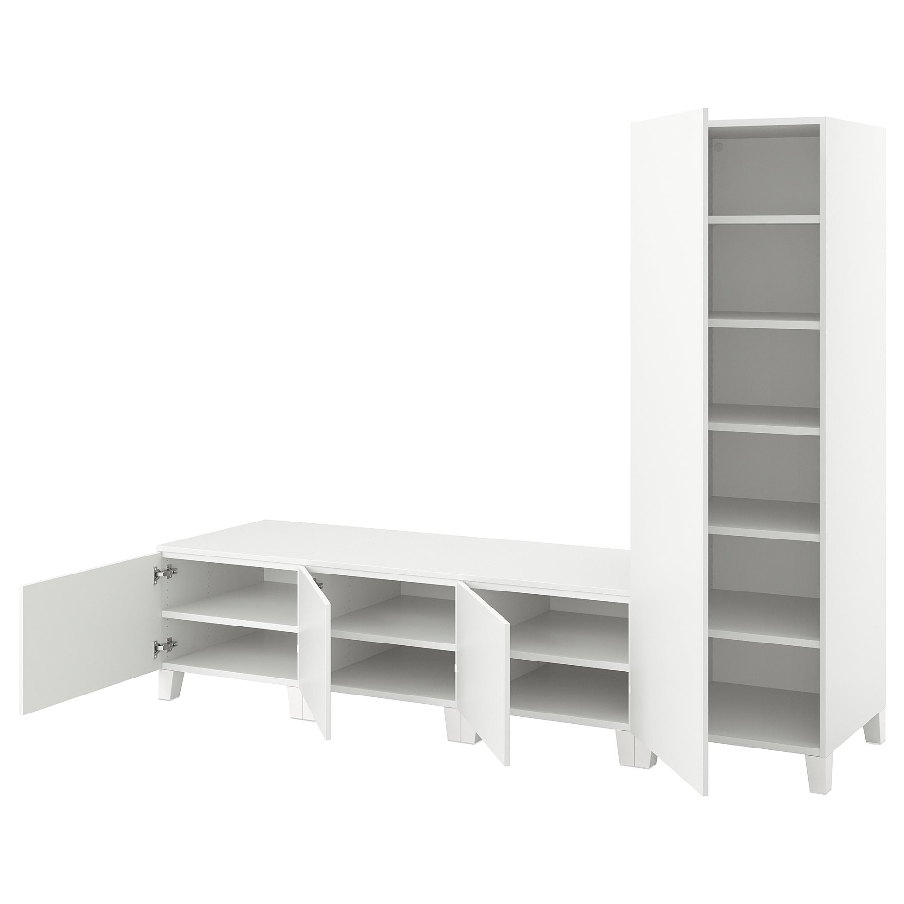 PLATSA, гардероб четирикрилен, 240x57x191 см, 696.250.57