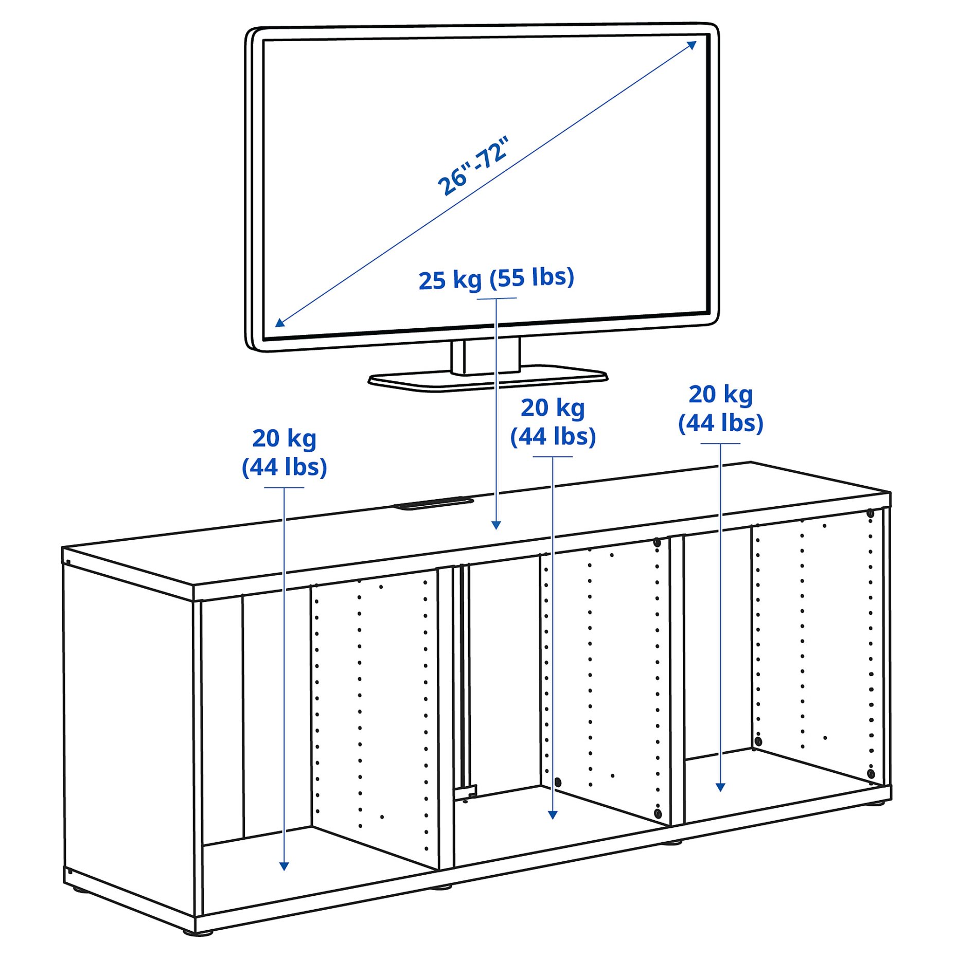 BESTÅ, TV шкаф, 702.998.79