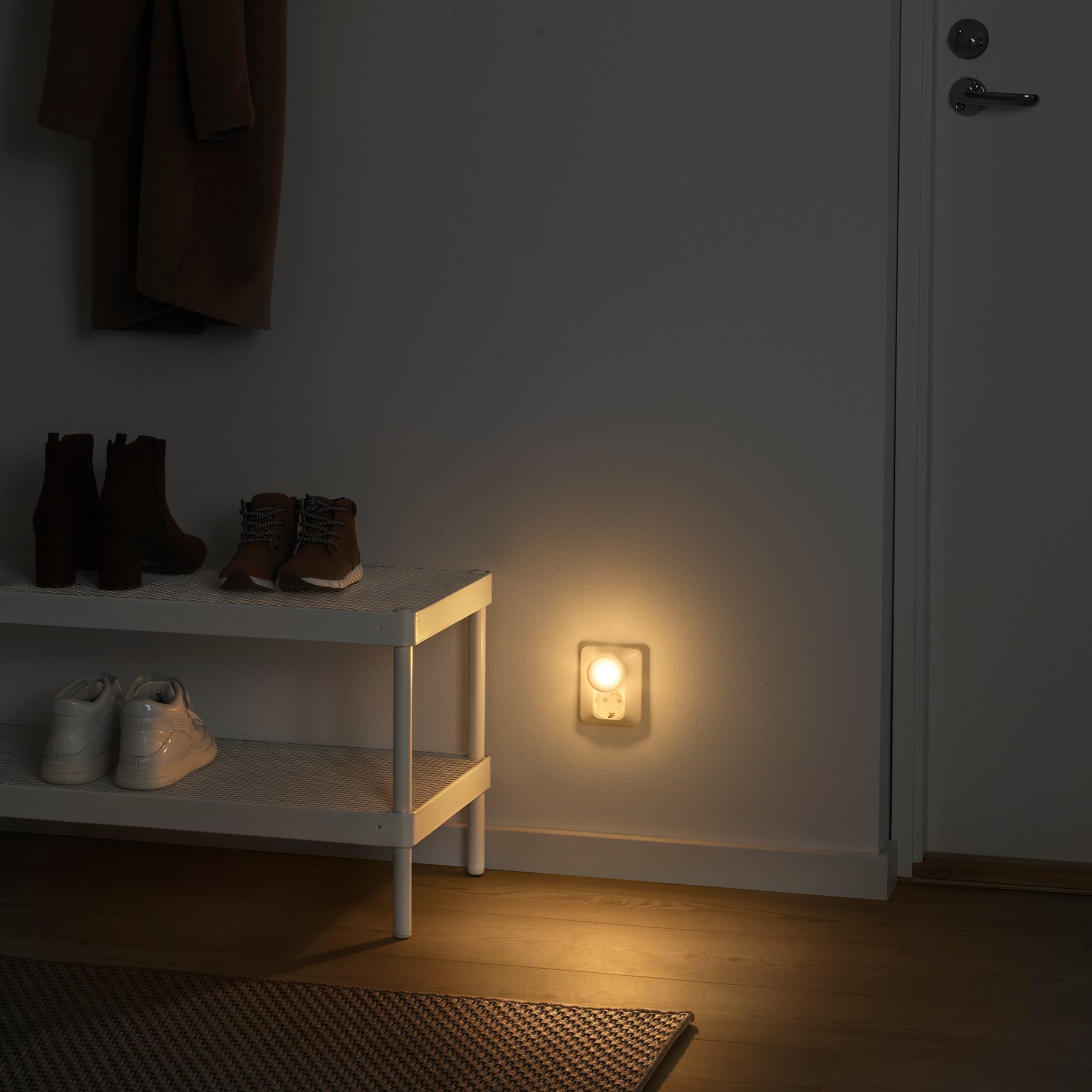 MÖRKRÄDD, LED нощна лампа със сензор, 2 бр/к-т, 703.498.60