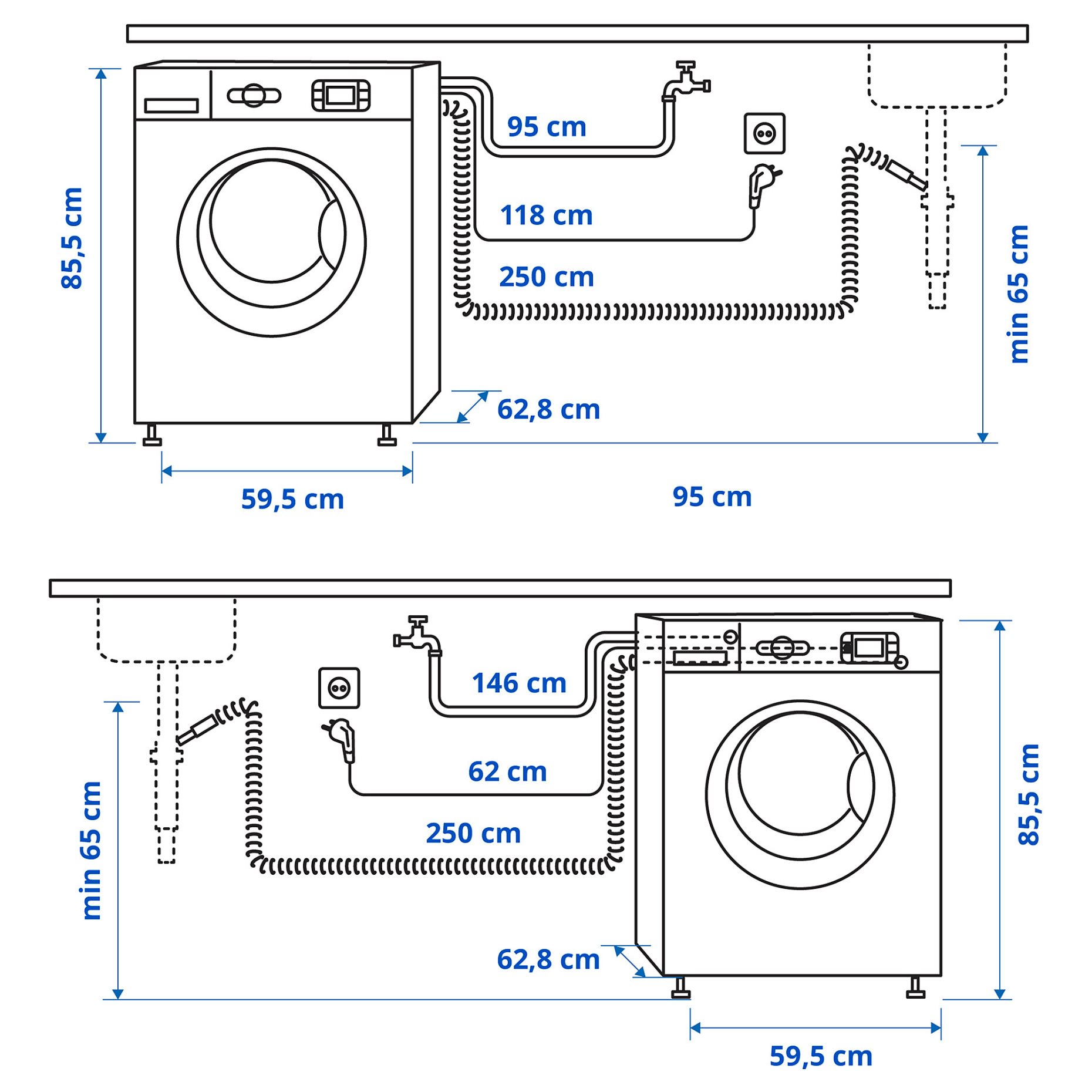 UDDARP, перална машина, IKEA 500, 8 кг, 705.254.67
