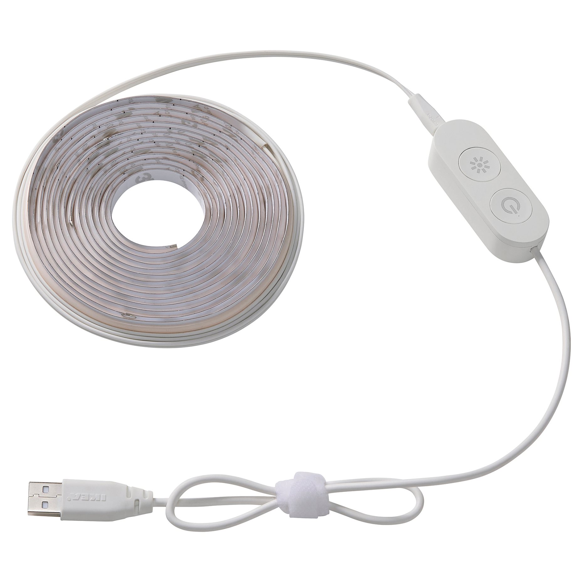 KABBLEKA, LED лента с USB, 3 м, регул. на силата на светлината, 705.946.01