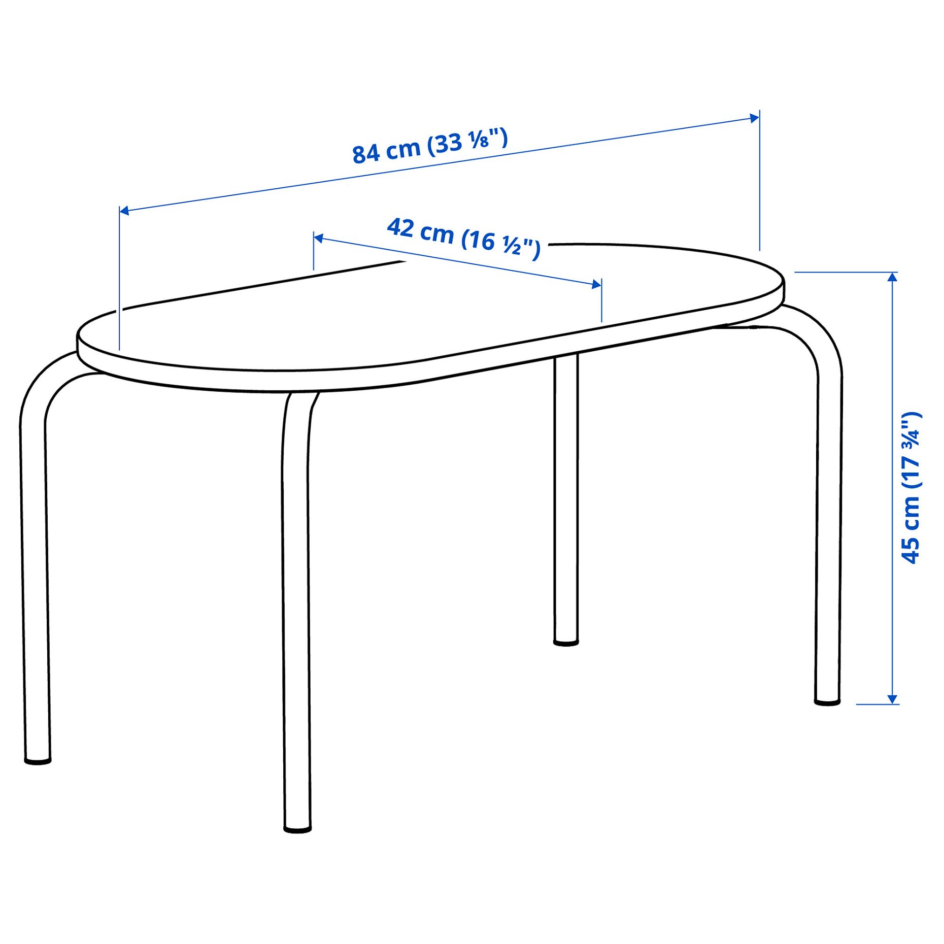 GREJSIMOJS, детска маса, 84x42 см, 705.989.63