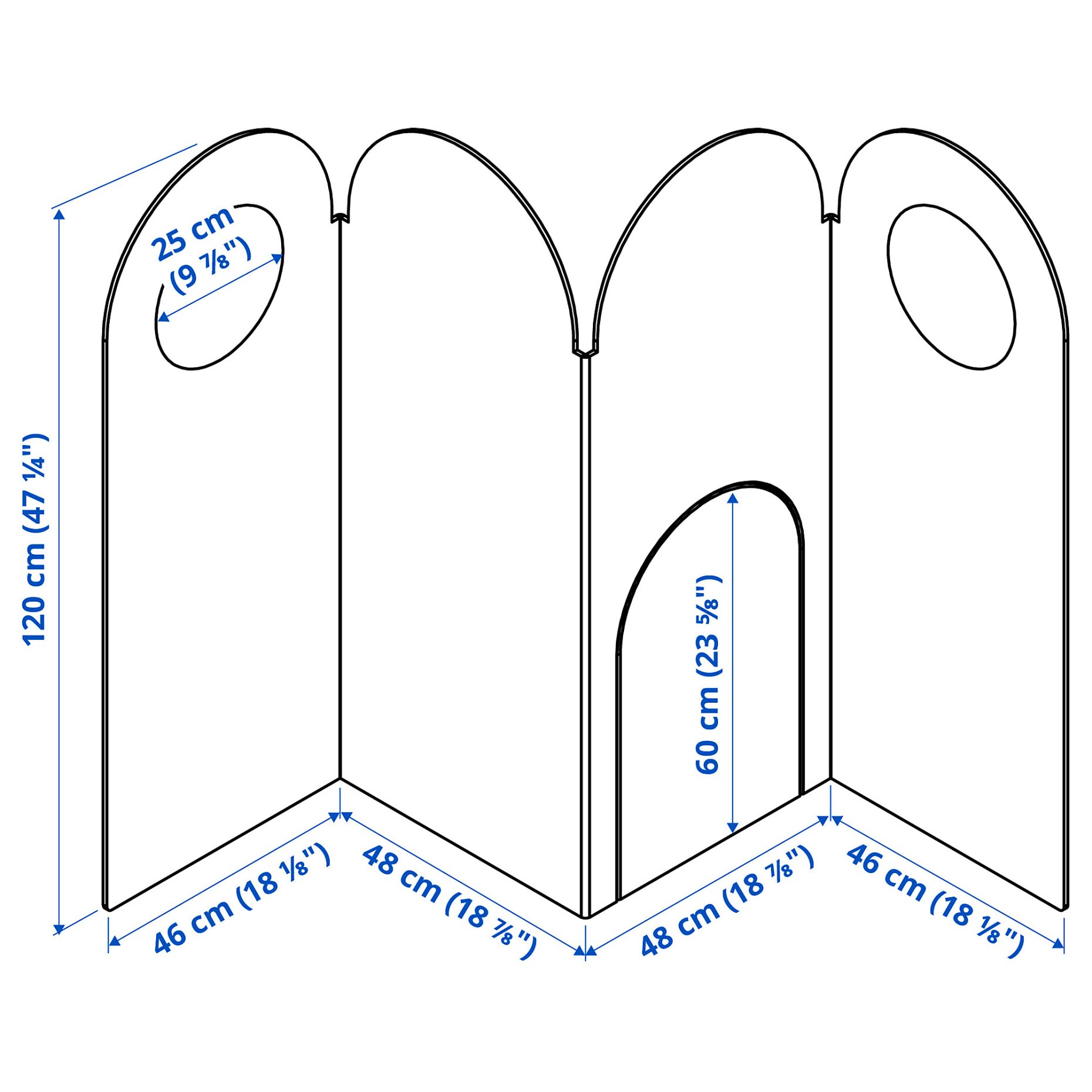 GREJSIMOJS, параван, 190x120 см, 706.031.82