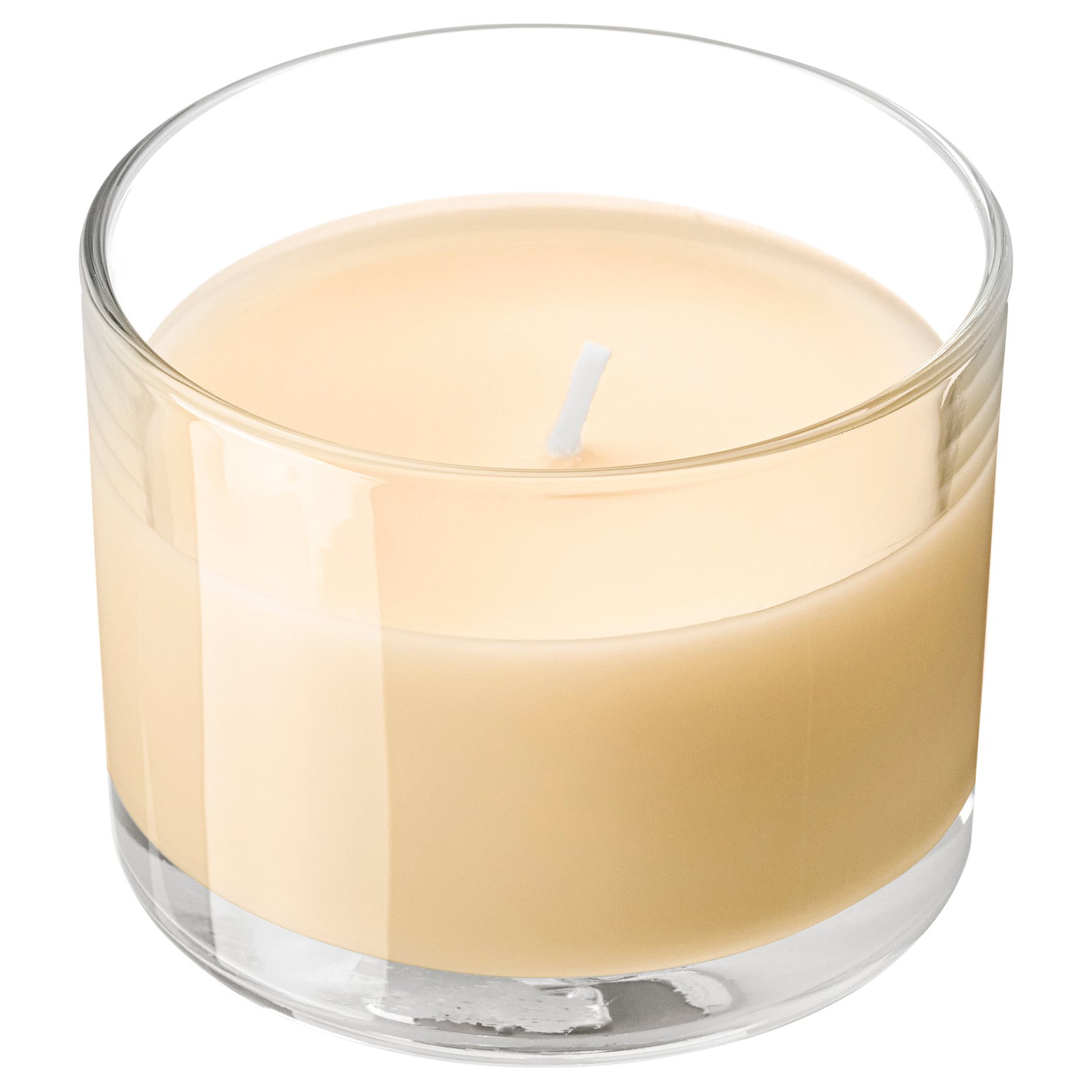 LOTSFÅGEL, ароматна свещ в стъклена чашка, Праскова, 20 ч., 706.084.48