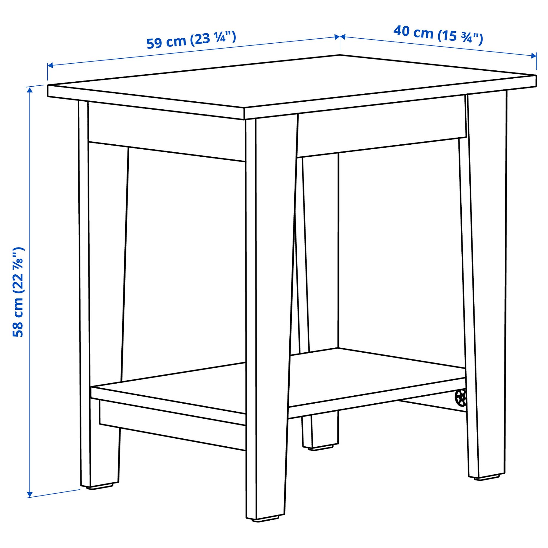 ÄMMARYD, помощна масичка, 59x40 см, 706.091.22