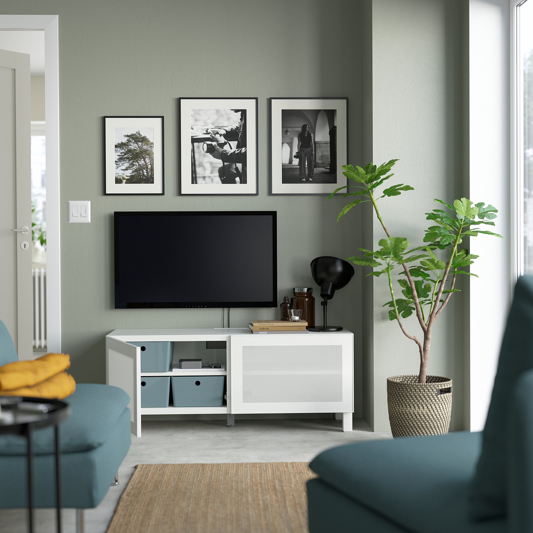 BESTÅ, TV шкаф с вратички, 794.178.40