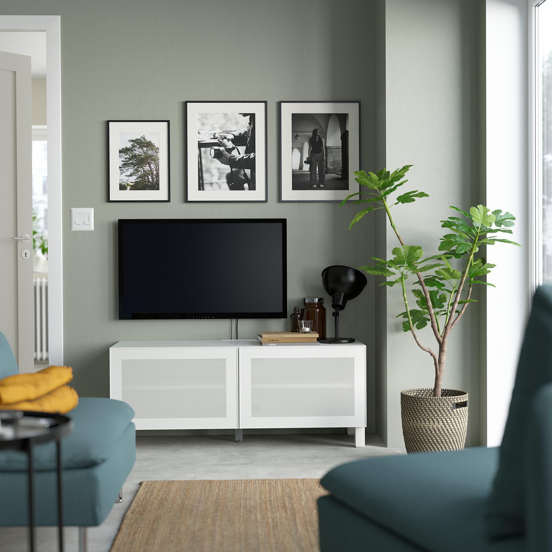 BESTÅ, TV шкаф с вратички, 794.178.40